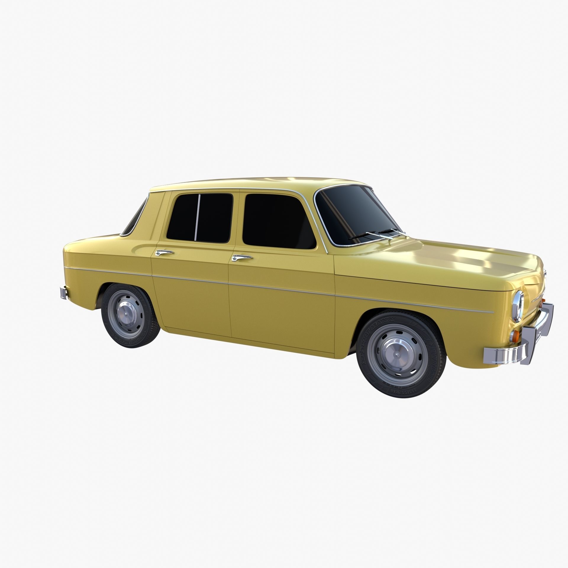 Generic 60s European Car 3D model_7