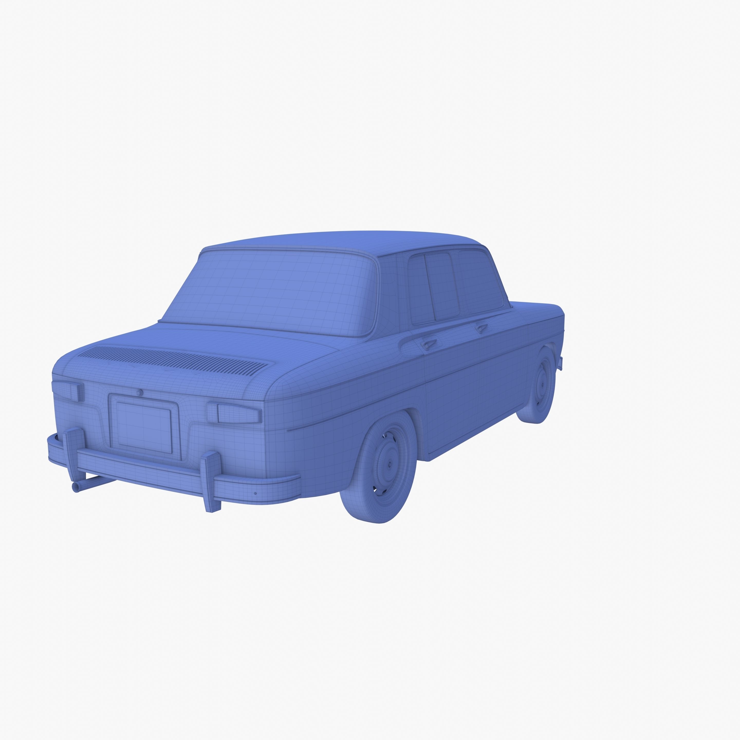 Generic 60s European Car 3D model_19