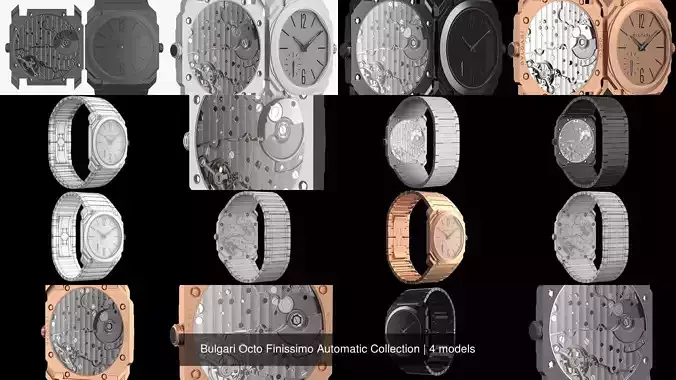Bulgari Octo Finissimo Automatic 3D Model Collection