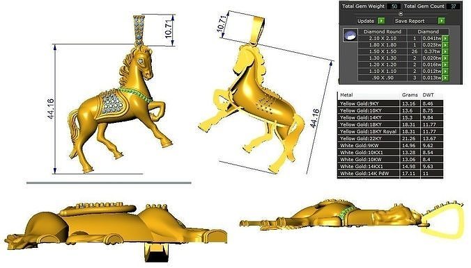 horse pd 3D print model