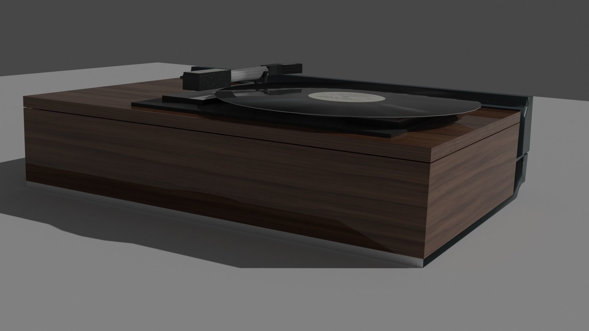 Stereo Laserdisc Low-poly 3D model_9