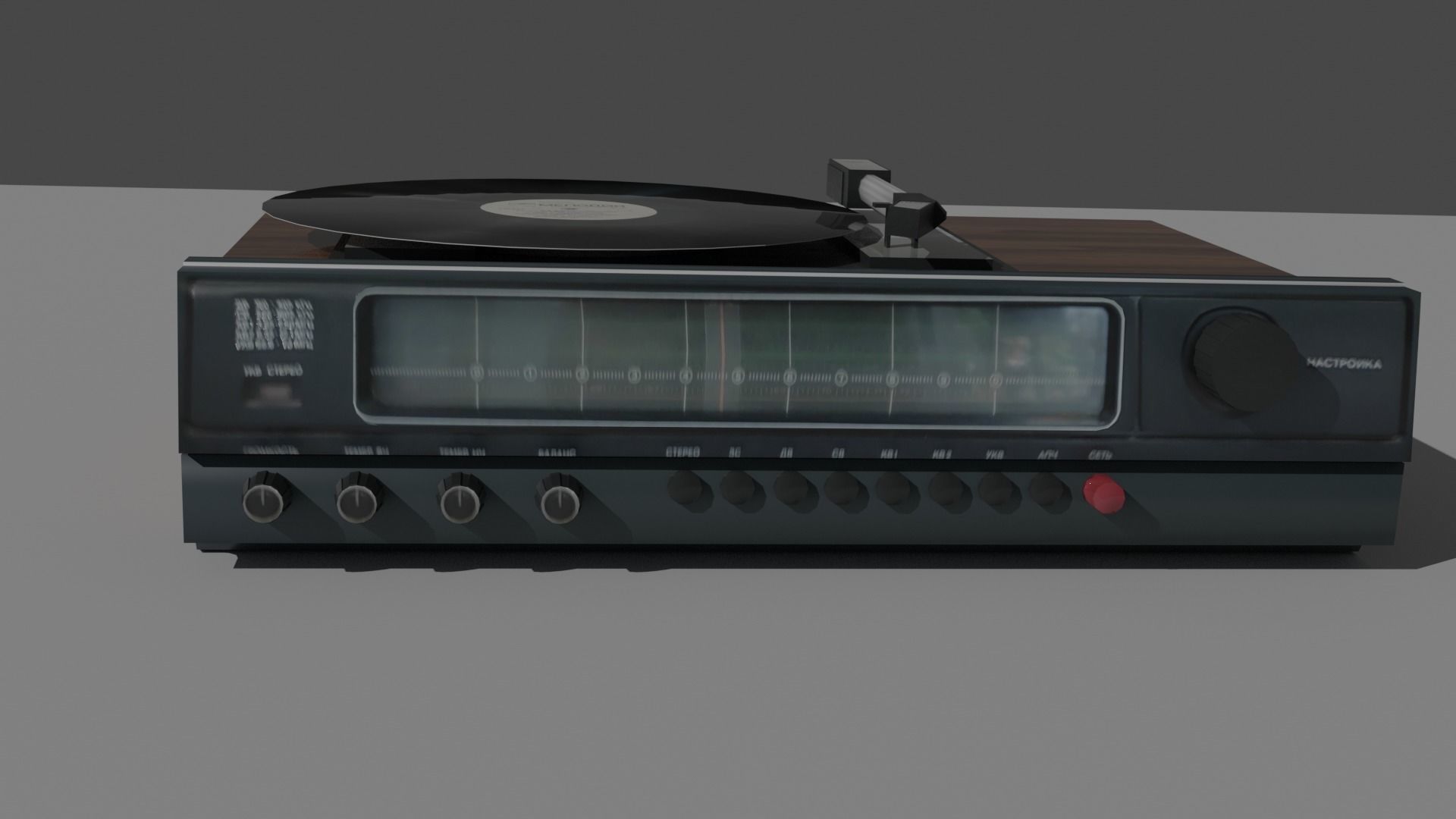 Stereo Laserdisc Low-poly 3D model_21