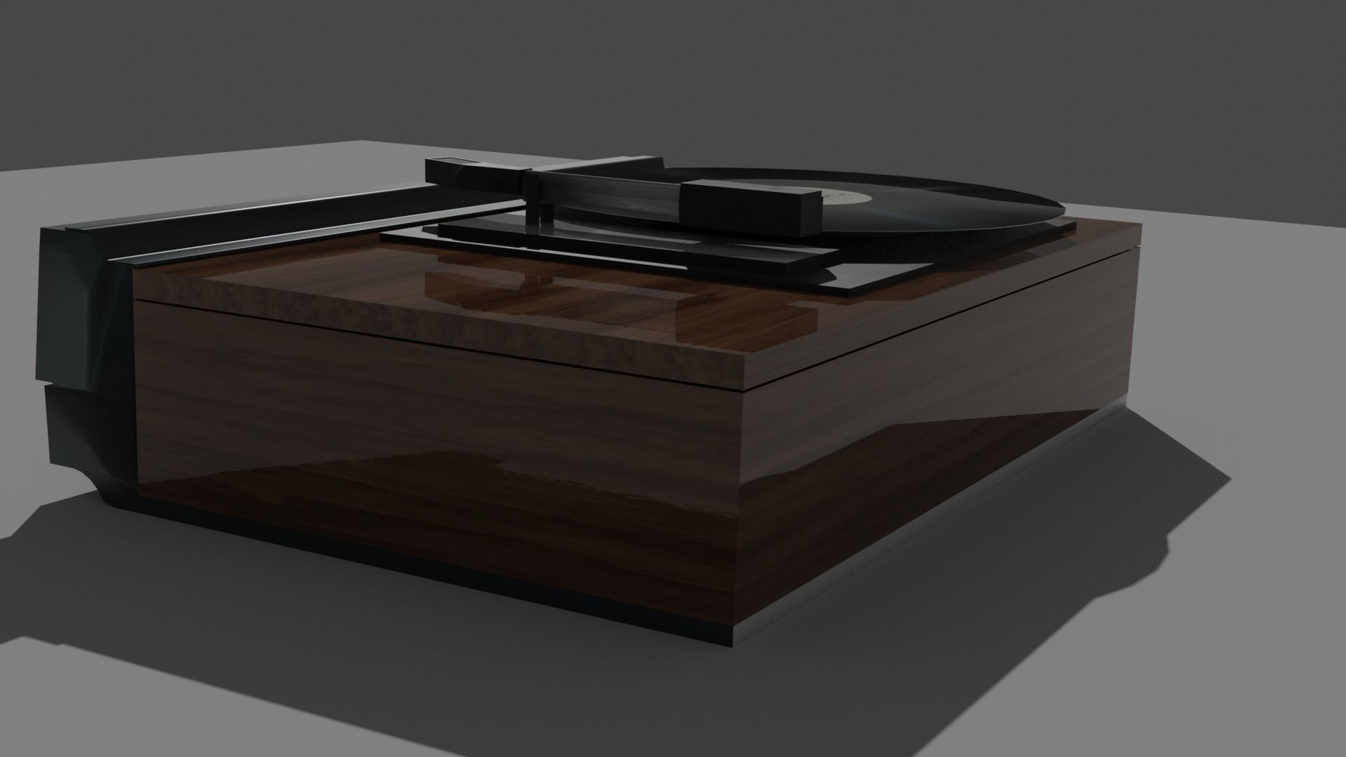 Stereo Laserdisc Low-poly 3D model_14