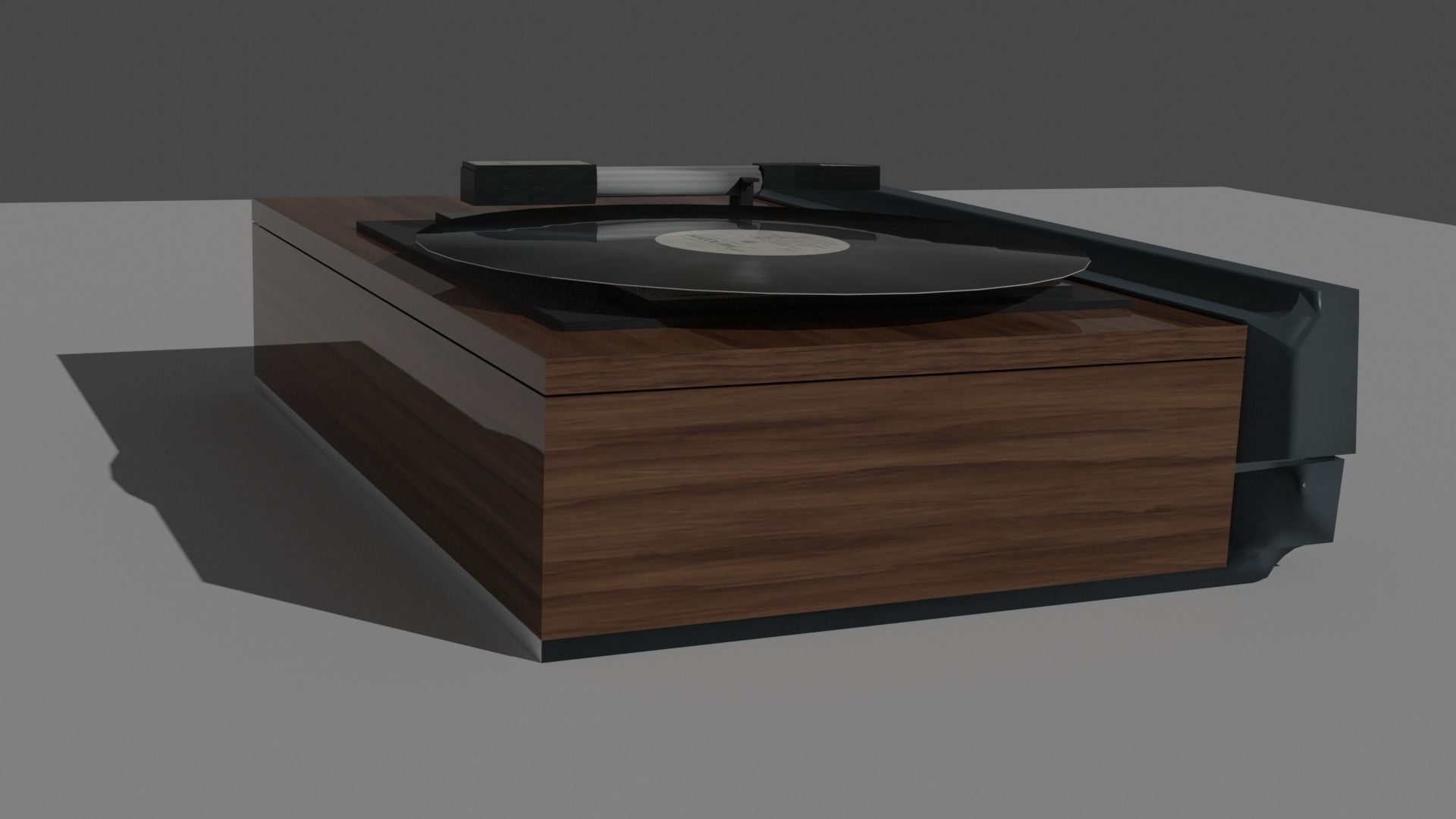Stereo Laserdisc Low-poly 3D model_7