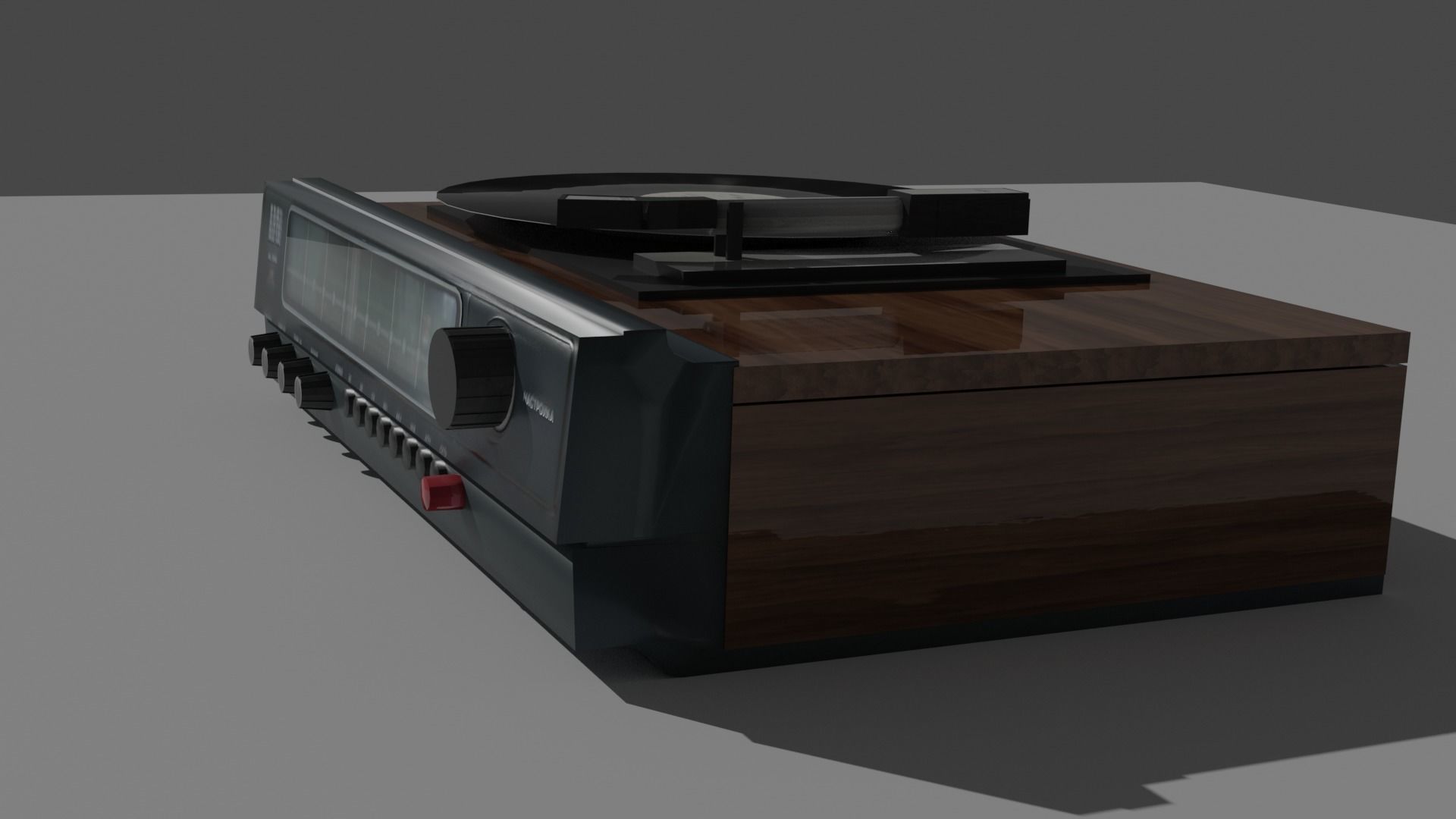 Stereo Laserdisc Low-poly 3D model_17