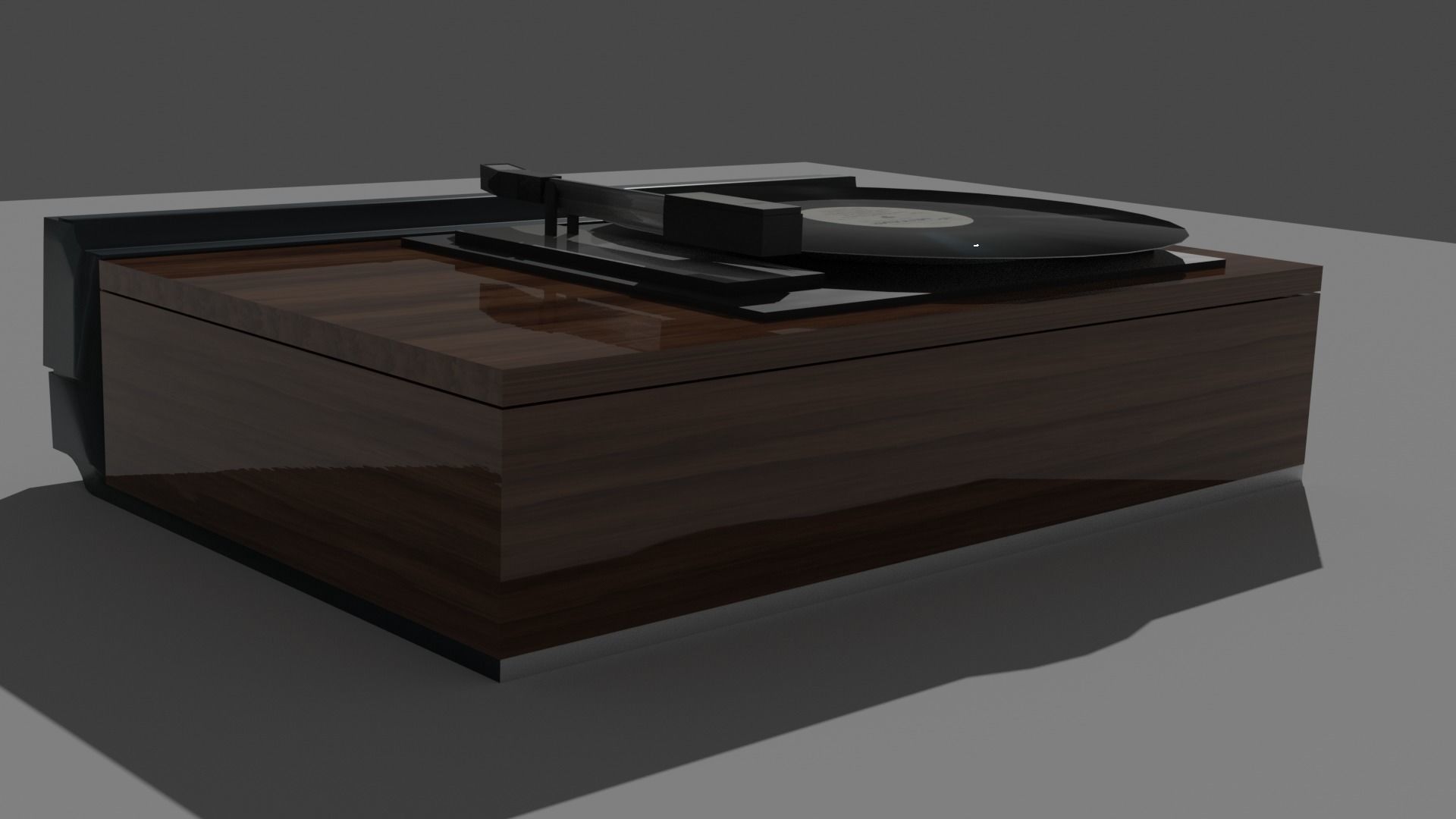 Stereo Laserdisc Low-poly 3D model_13