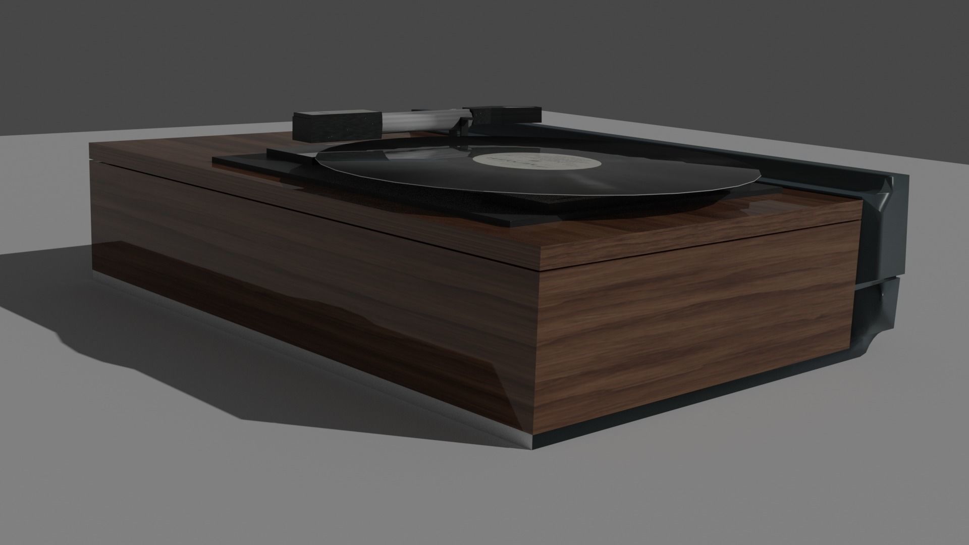 Stereo Laserdisc Low-poly 3D model_8