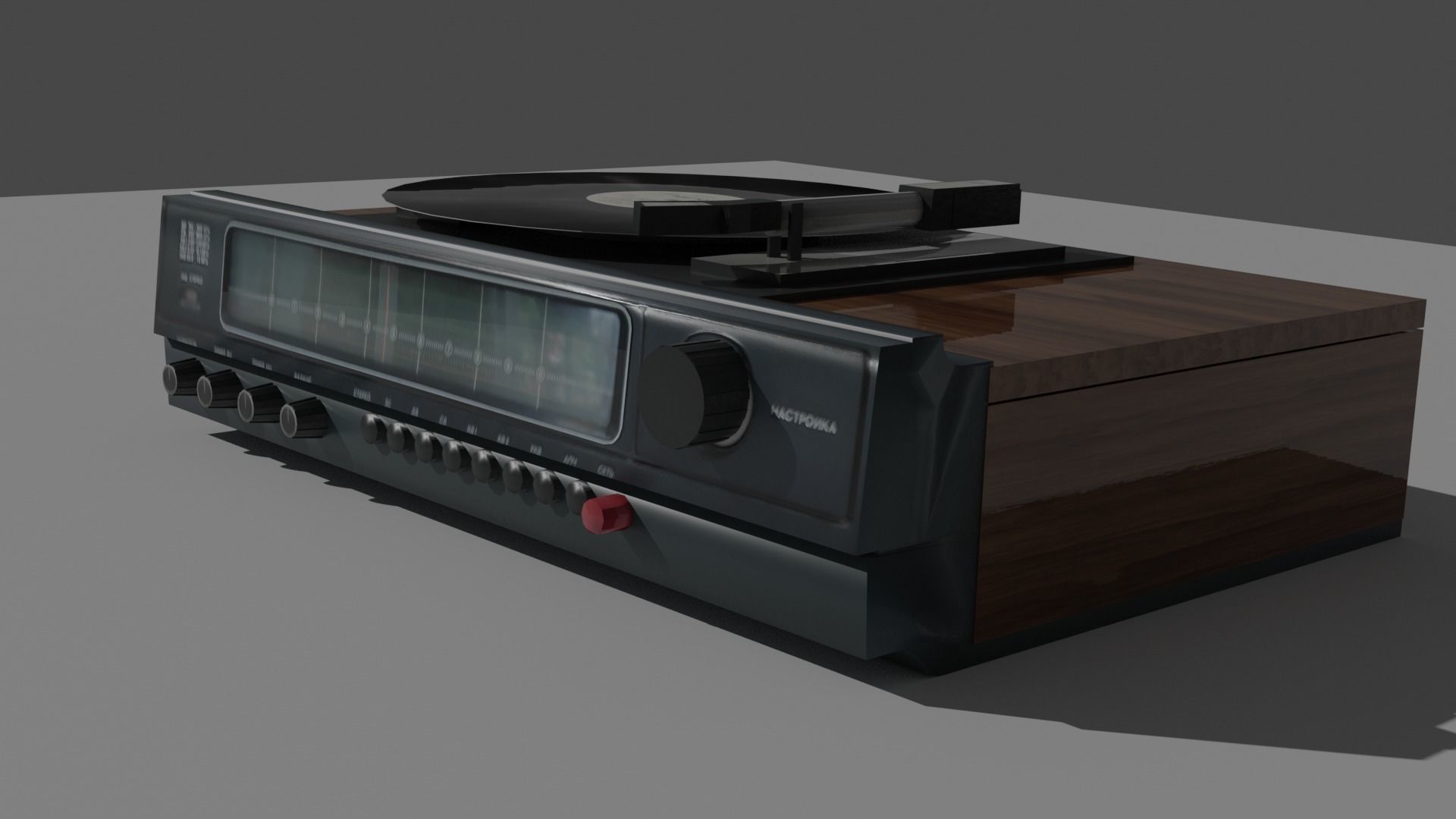 Stereo Laserdisc Low-poly 3D model_18