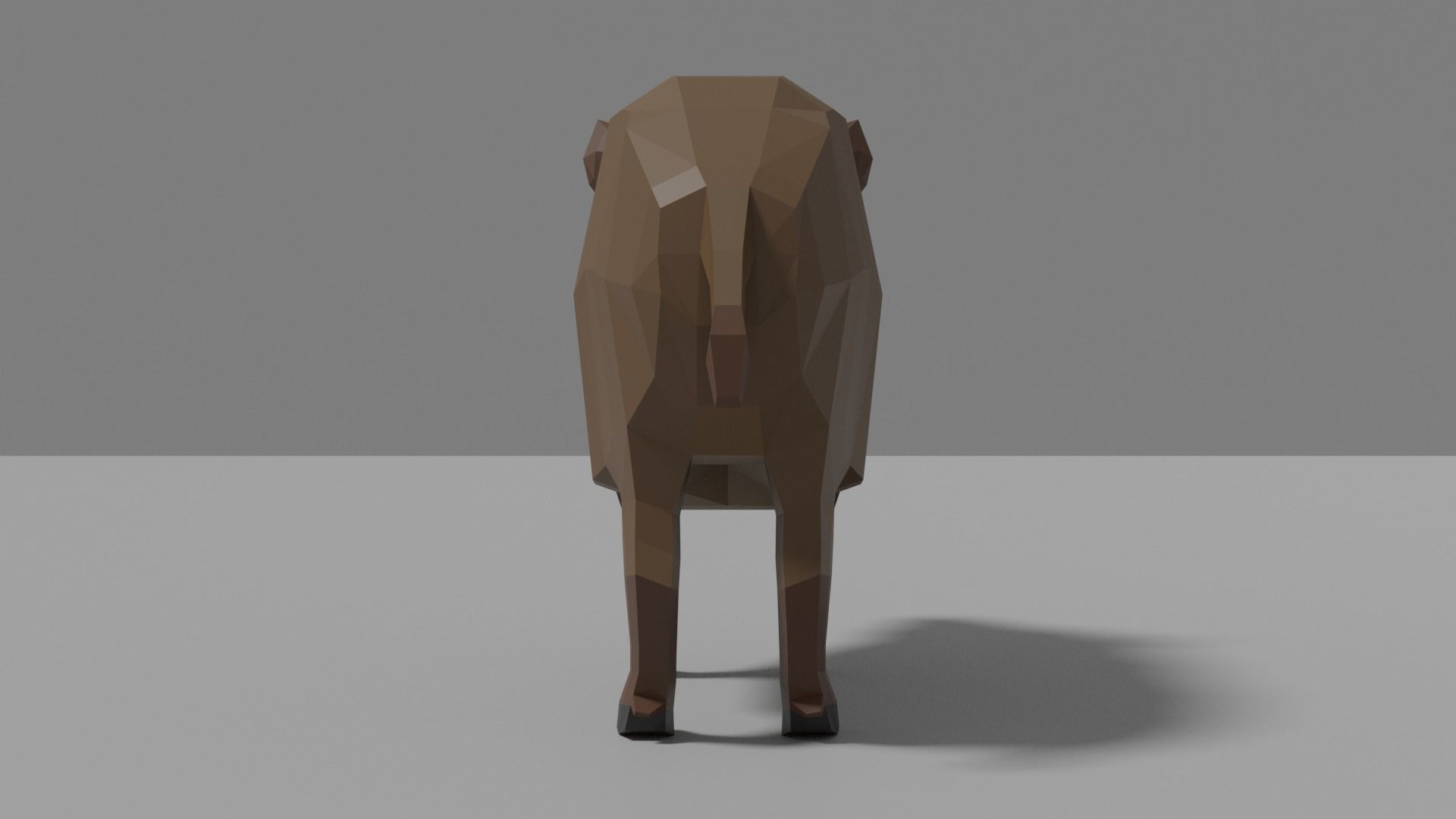 Cartoon Boar Family Low-poly 3D model_6
