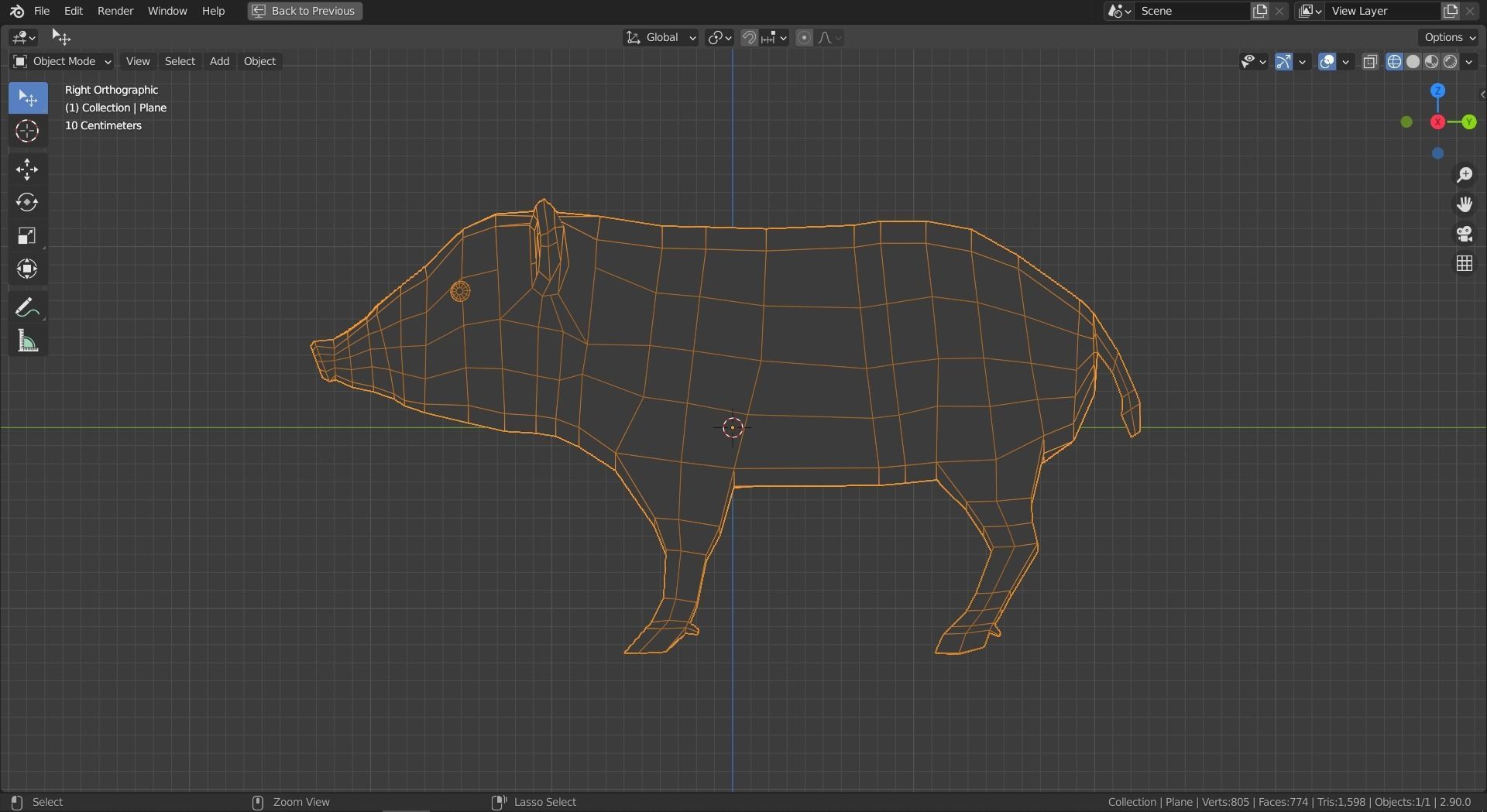 Cartoon Boar Family Low-poly 3D model_21