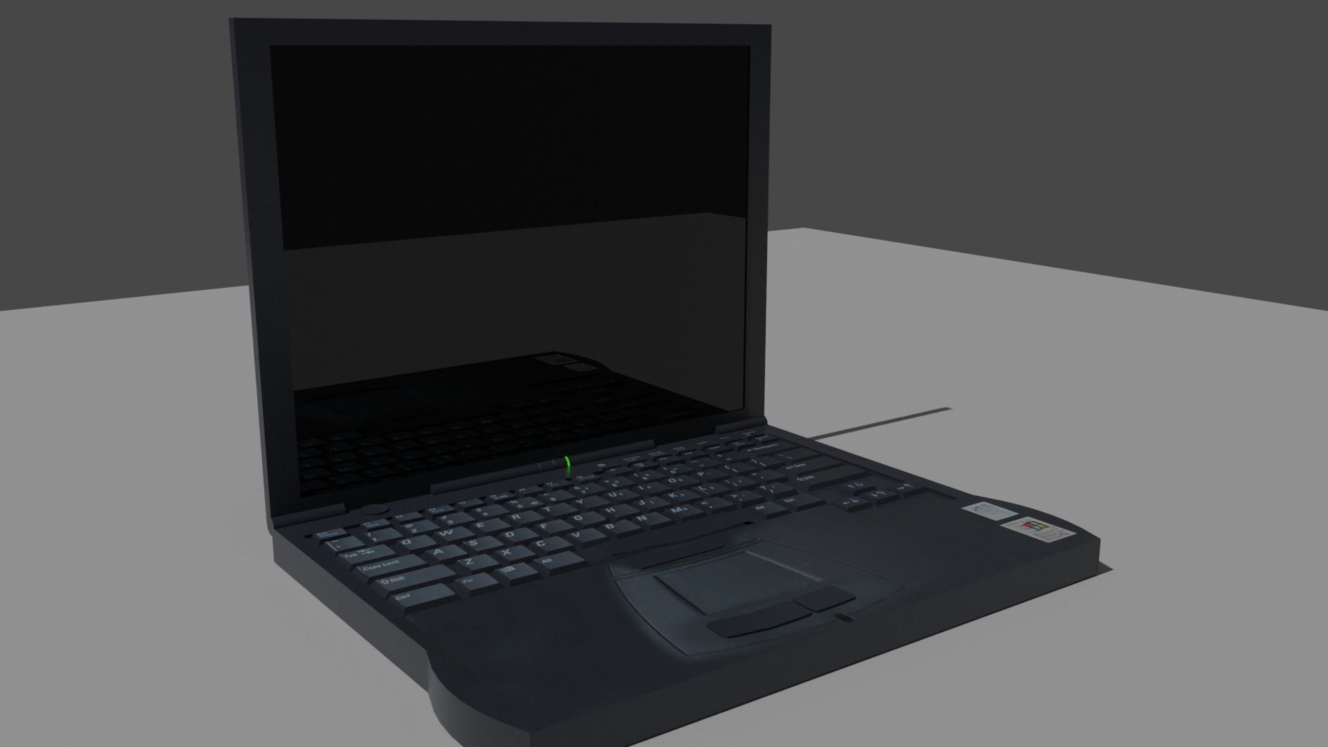 Old Notebook Low-poly 3D model_3