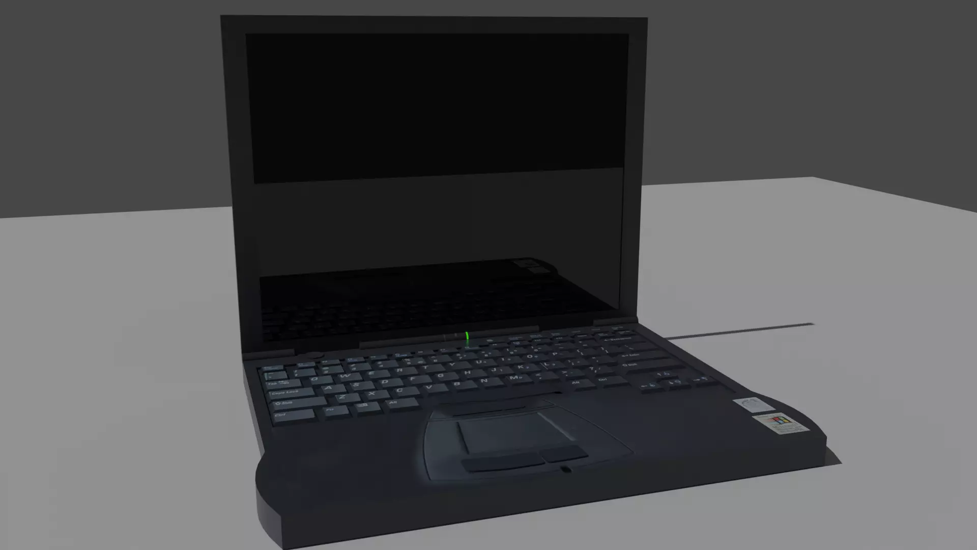 Old Notebook Low-poly 3D model_0