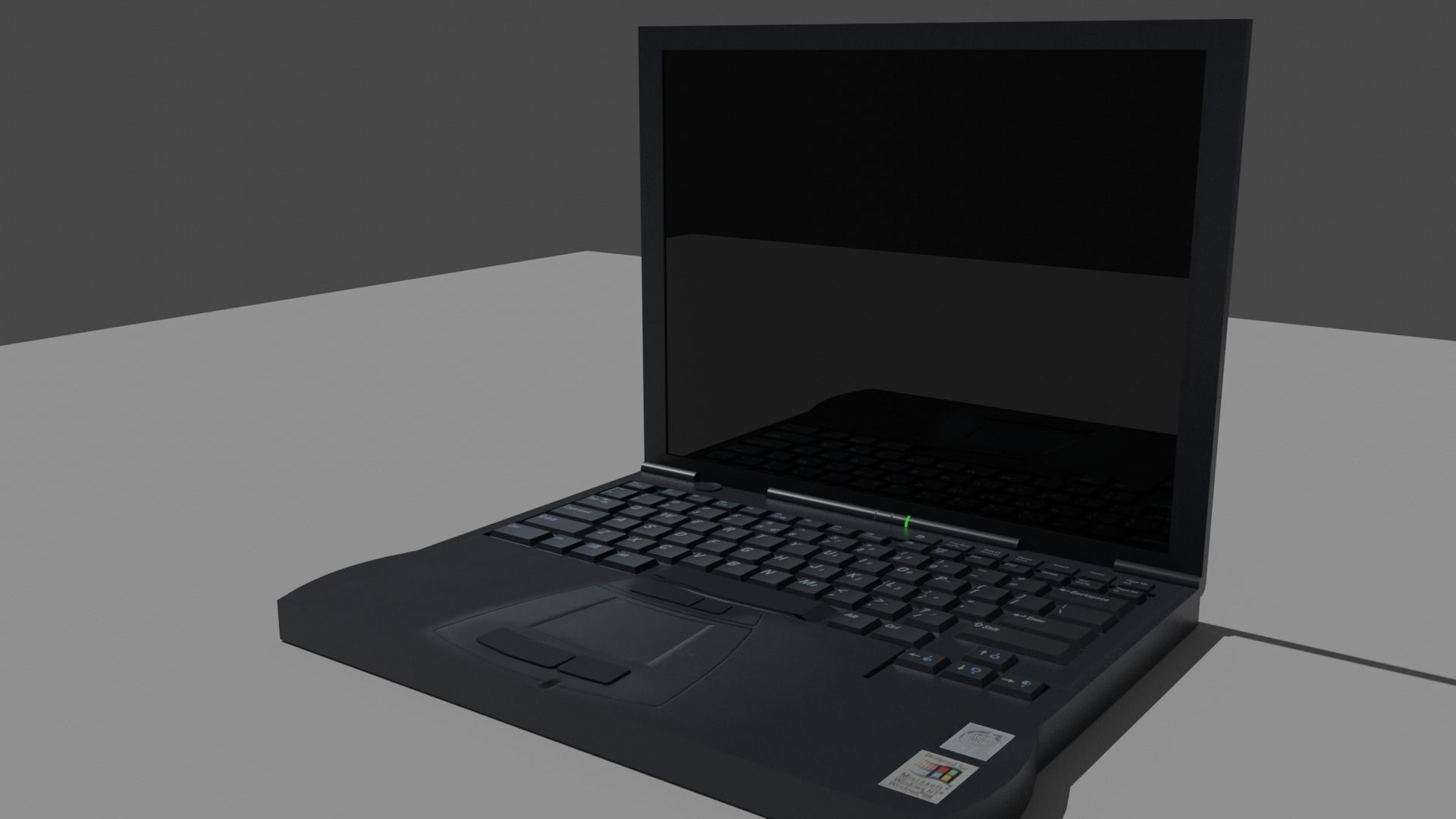 Old Notebook Low-poly 3D model_19