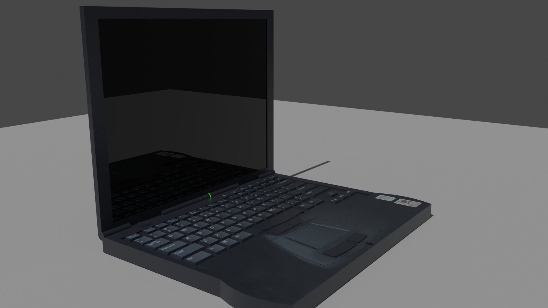 Old Notebook Low-poly 3D model_4