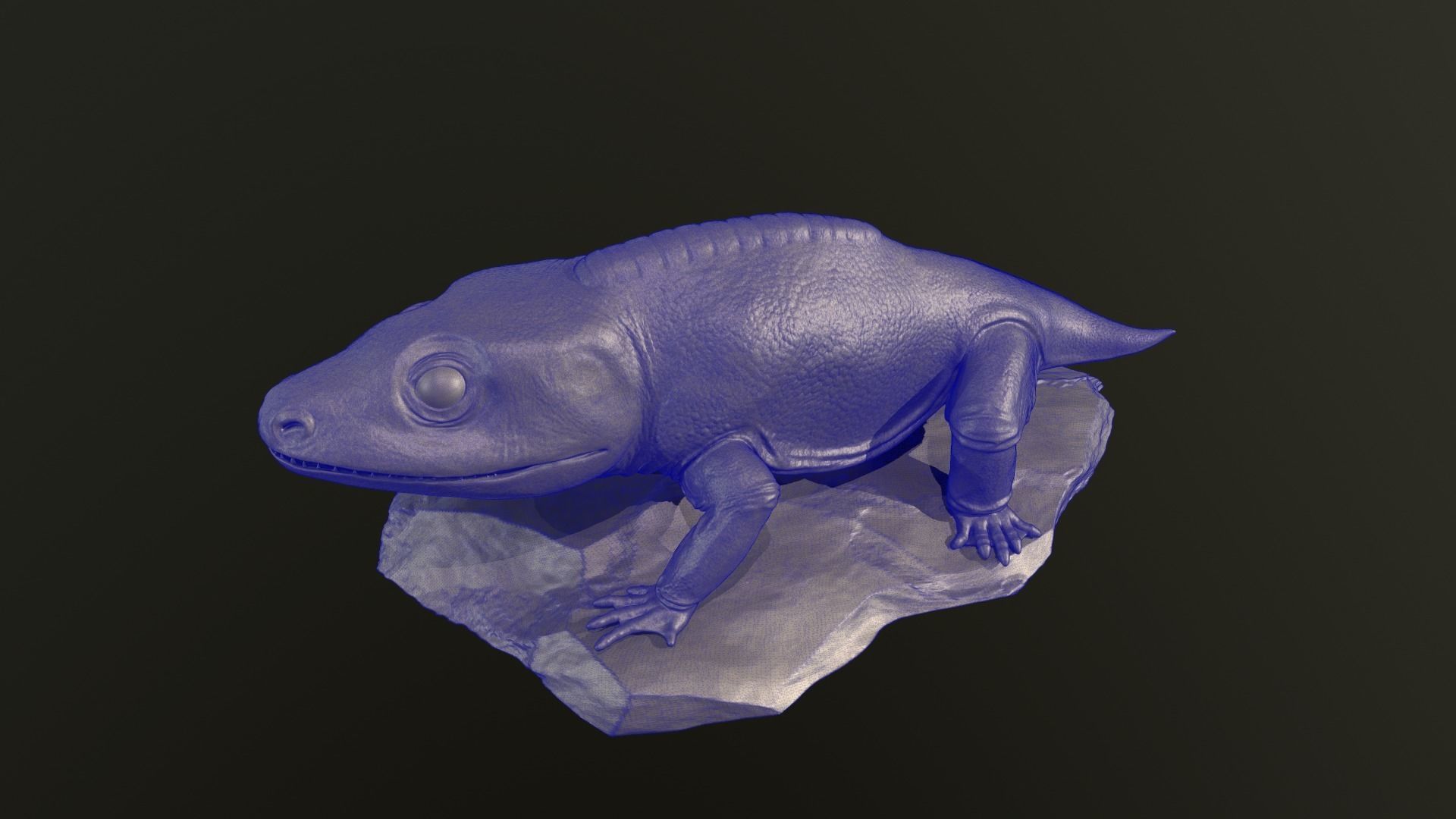 Cacops aspidephorus 3D print model_8