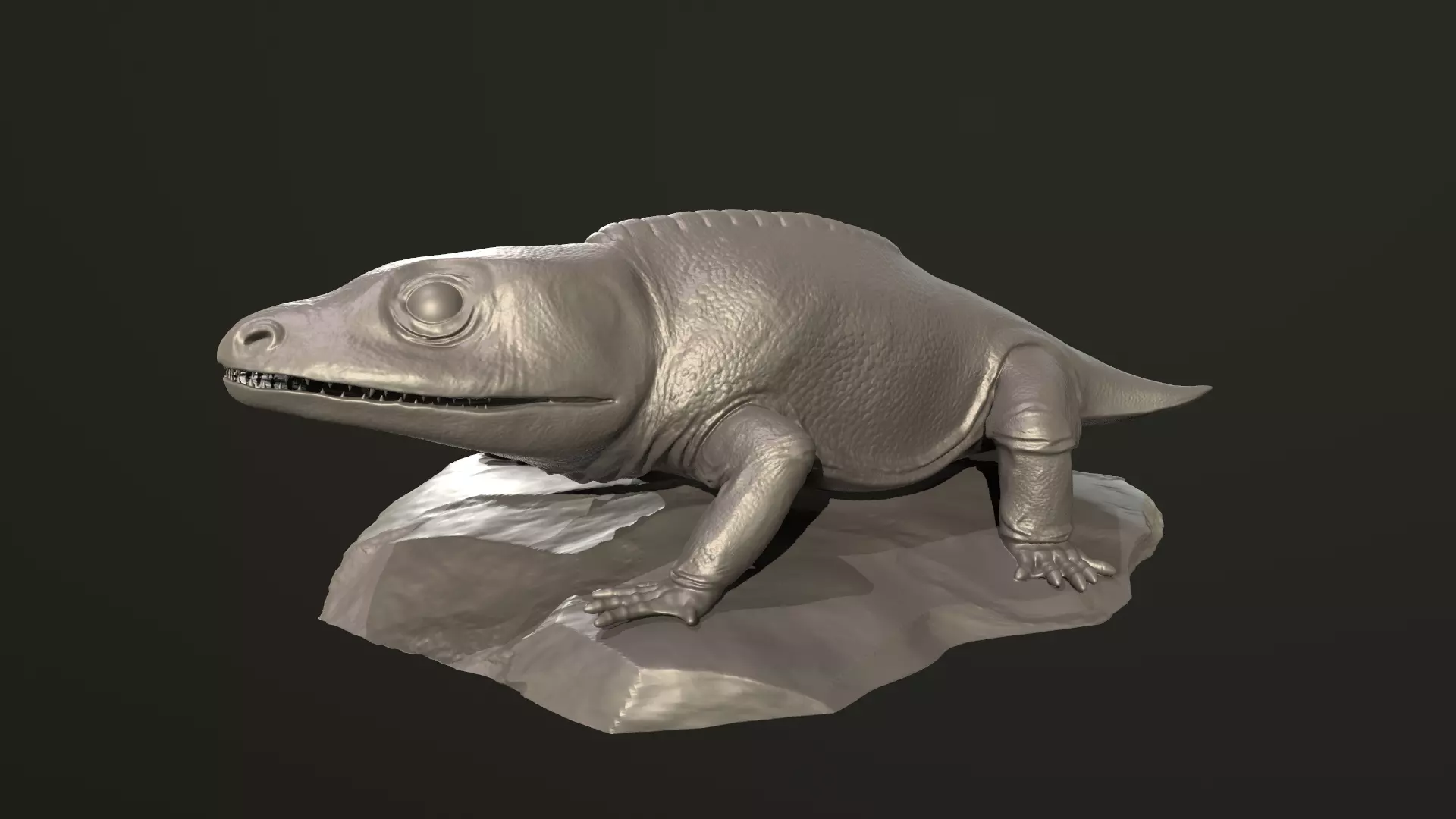 Cacops aspidephorus 3D print model_0