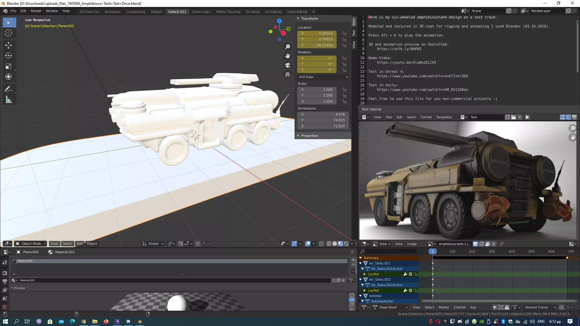 tank3 computer screen showing tank Free 3D print model