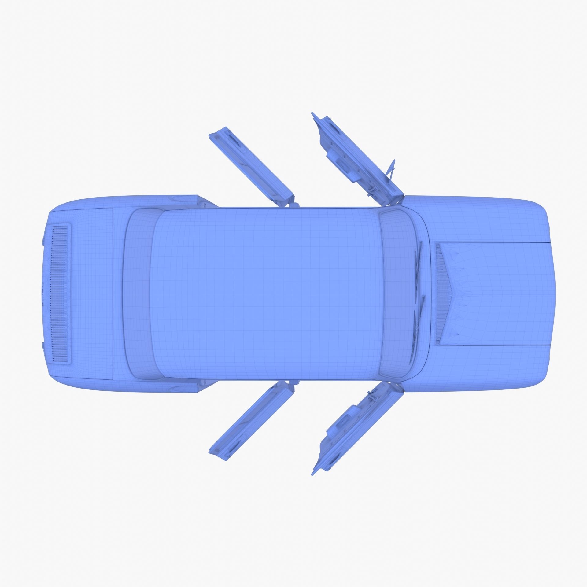 Dacia 1100 with interior Gray 3D model_35