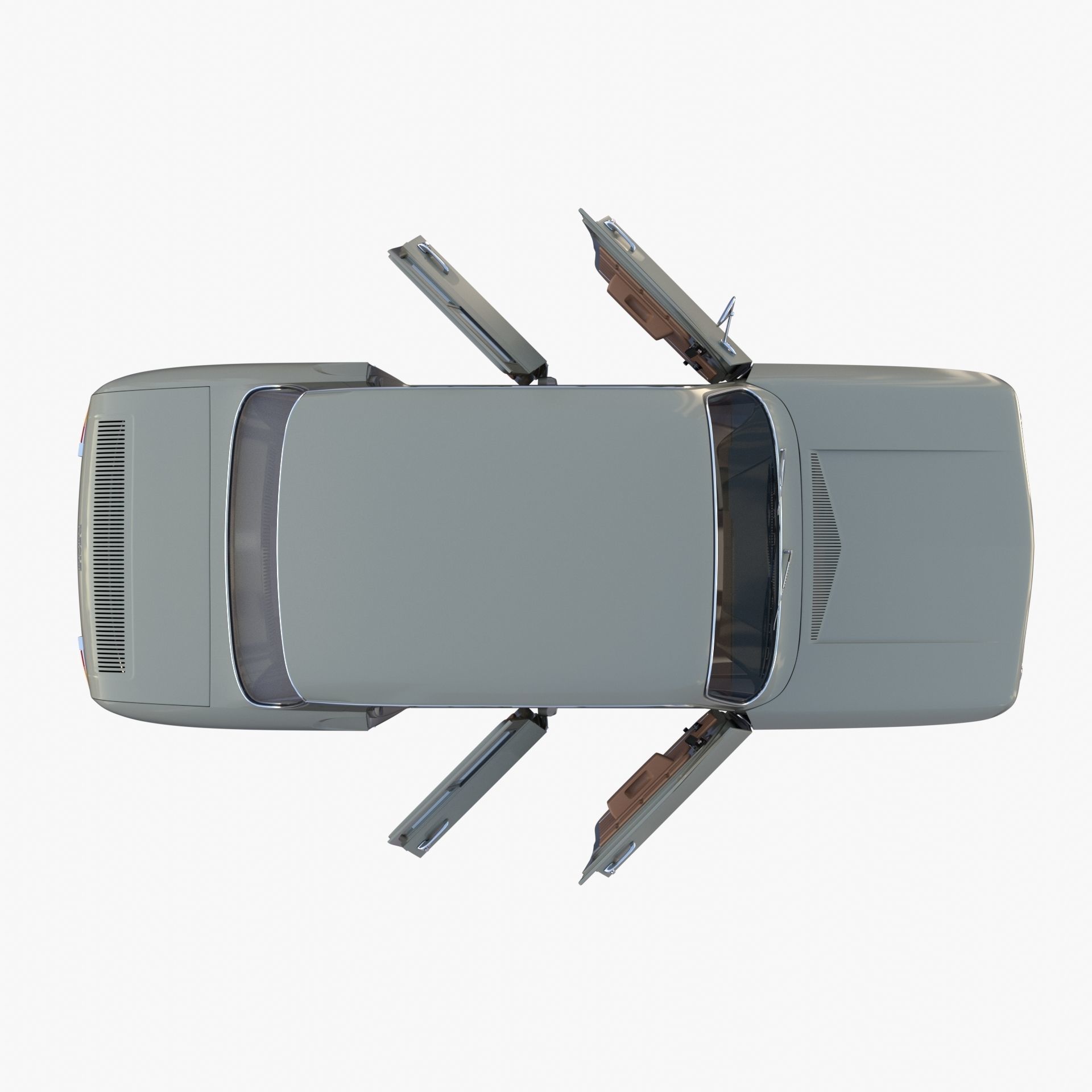 Dacia 1100 with interior Gray 3D model_30