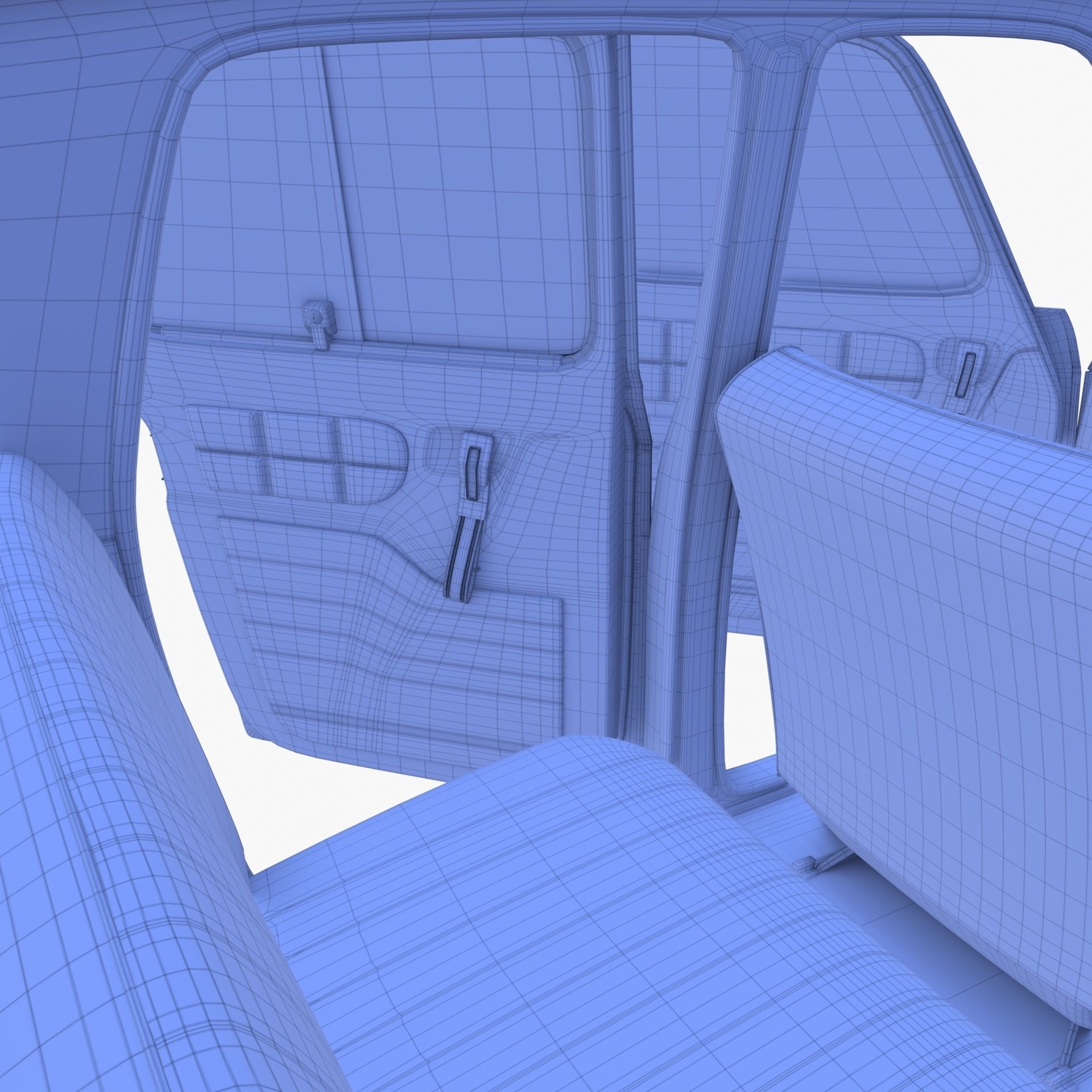 Dacia 1100 with interior Gray 3D model_39