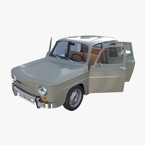 Dacia 1100 with interior Gray 3D model