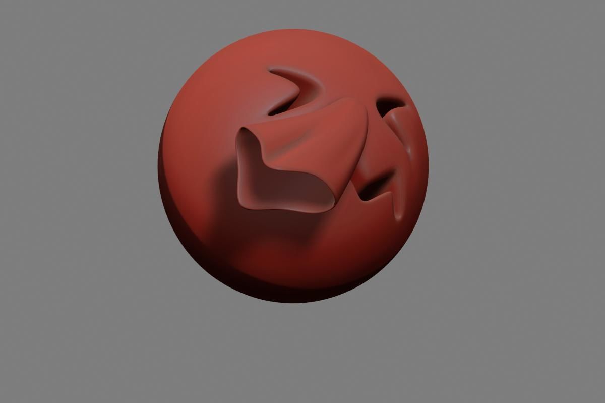 Emoji Sneezing Face 3D model_33
