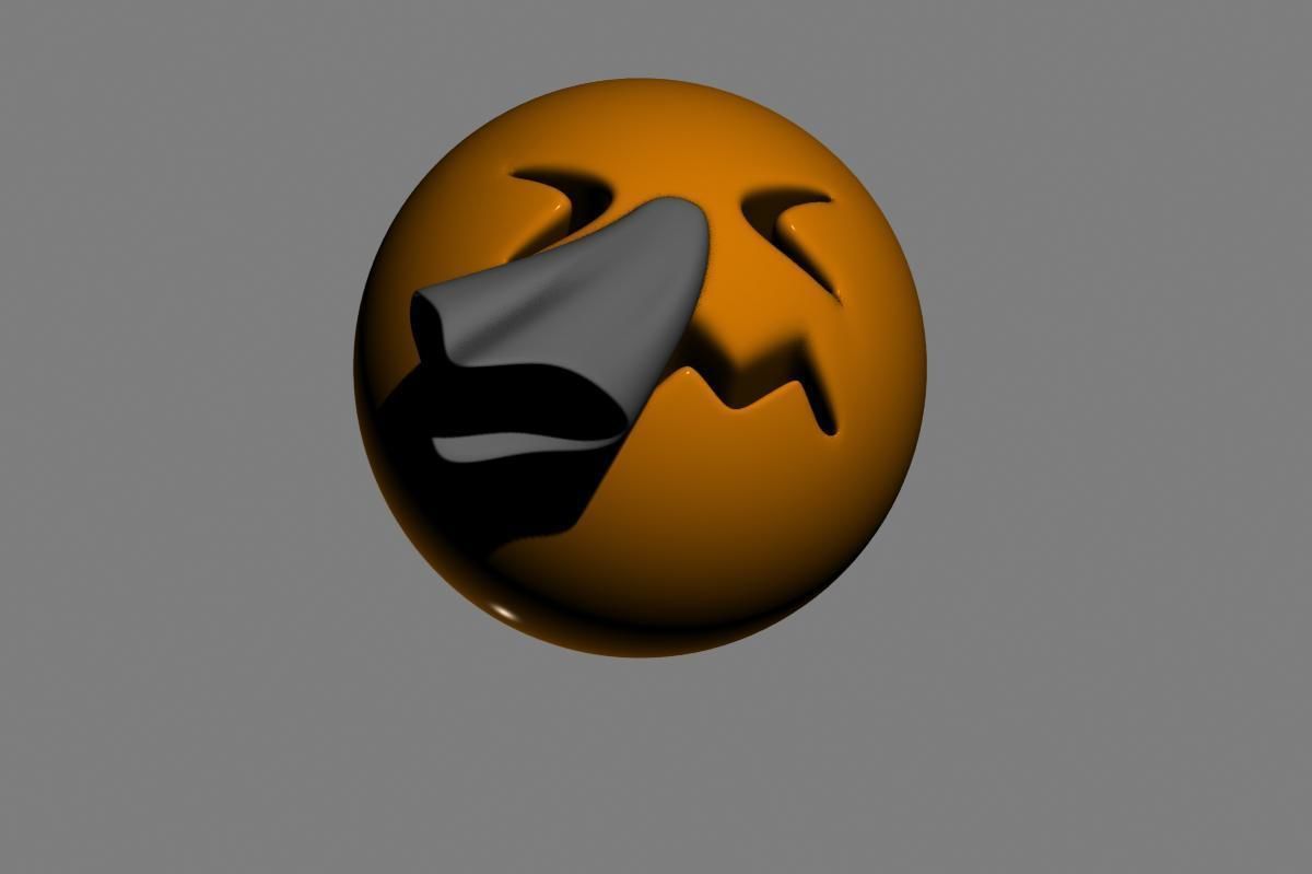Emoji Sneezing Face 3D model_11