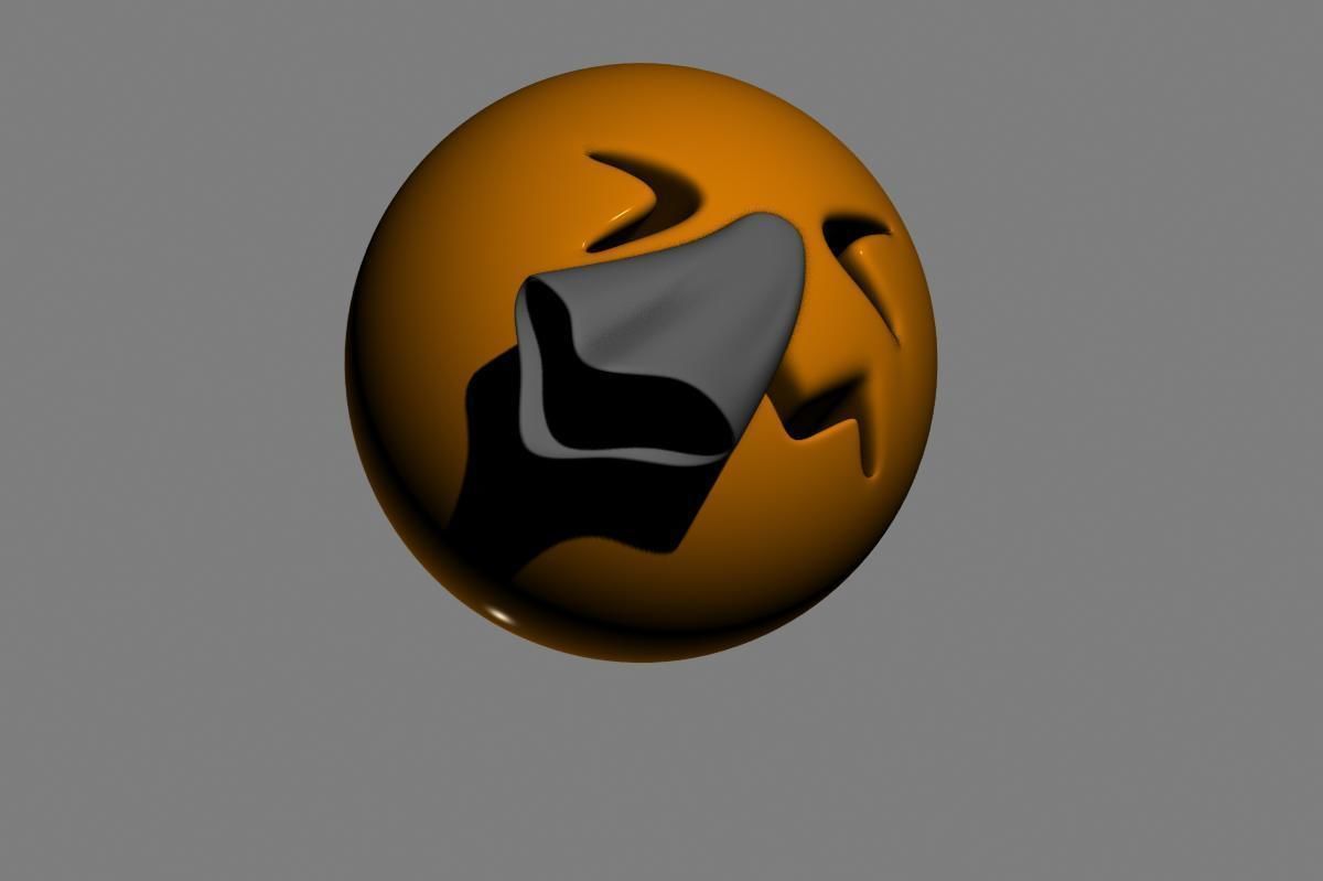 Emoji Sneezing Face 3D model_12
