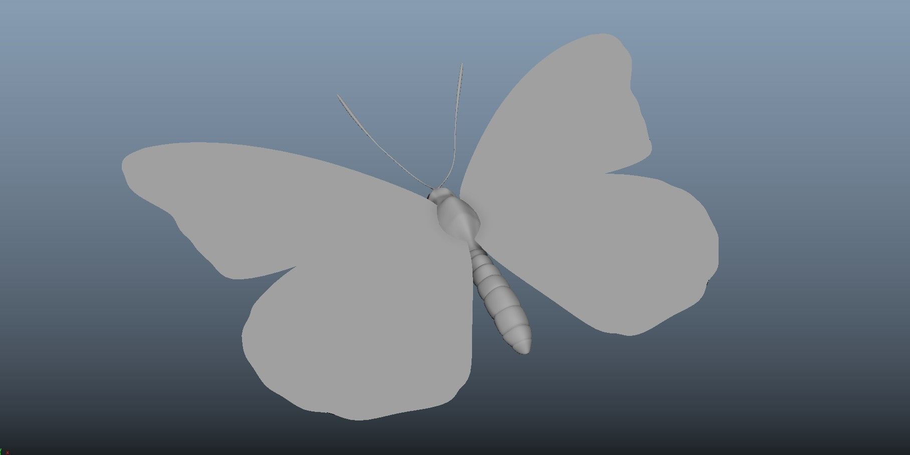 Butterfly with texture 3D model_2