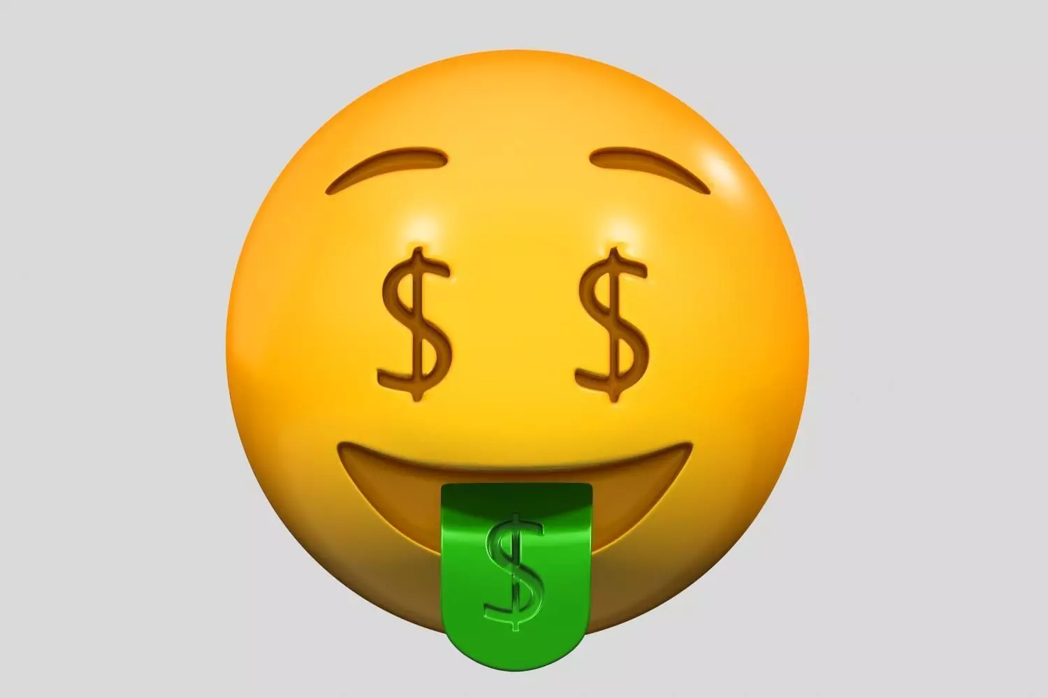 Emoji Money-Mouth Face 3D model