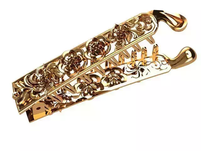 Banana Hair Clip With flower