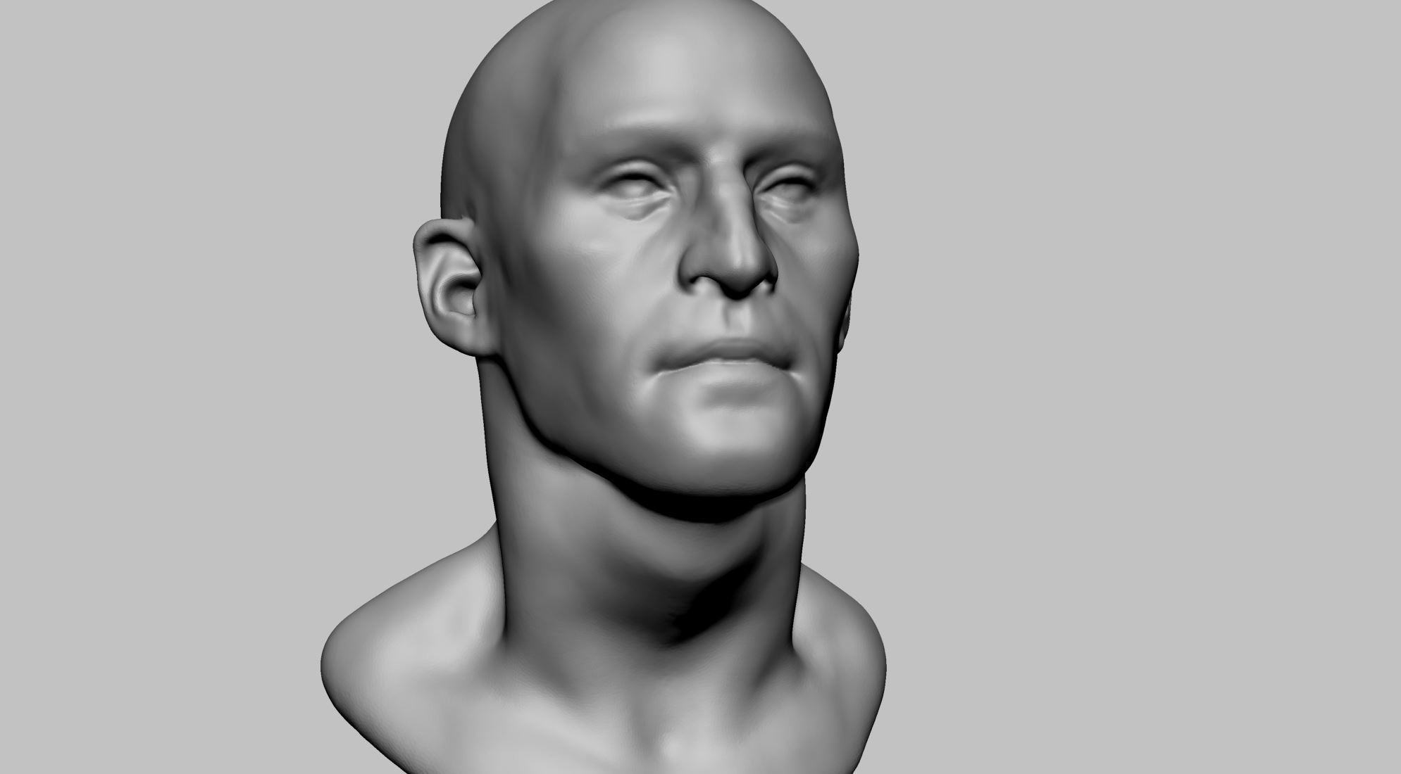 Base Male Head v3 3D model_6