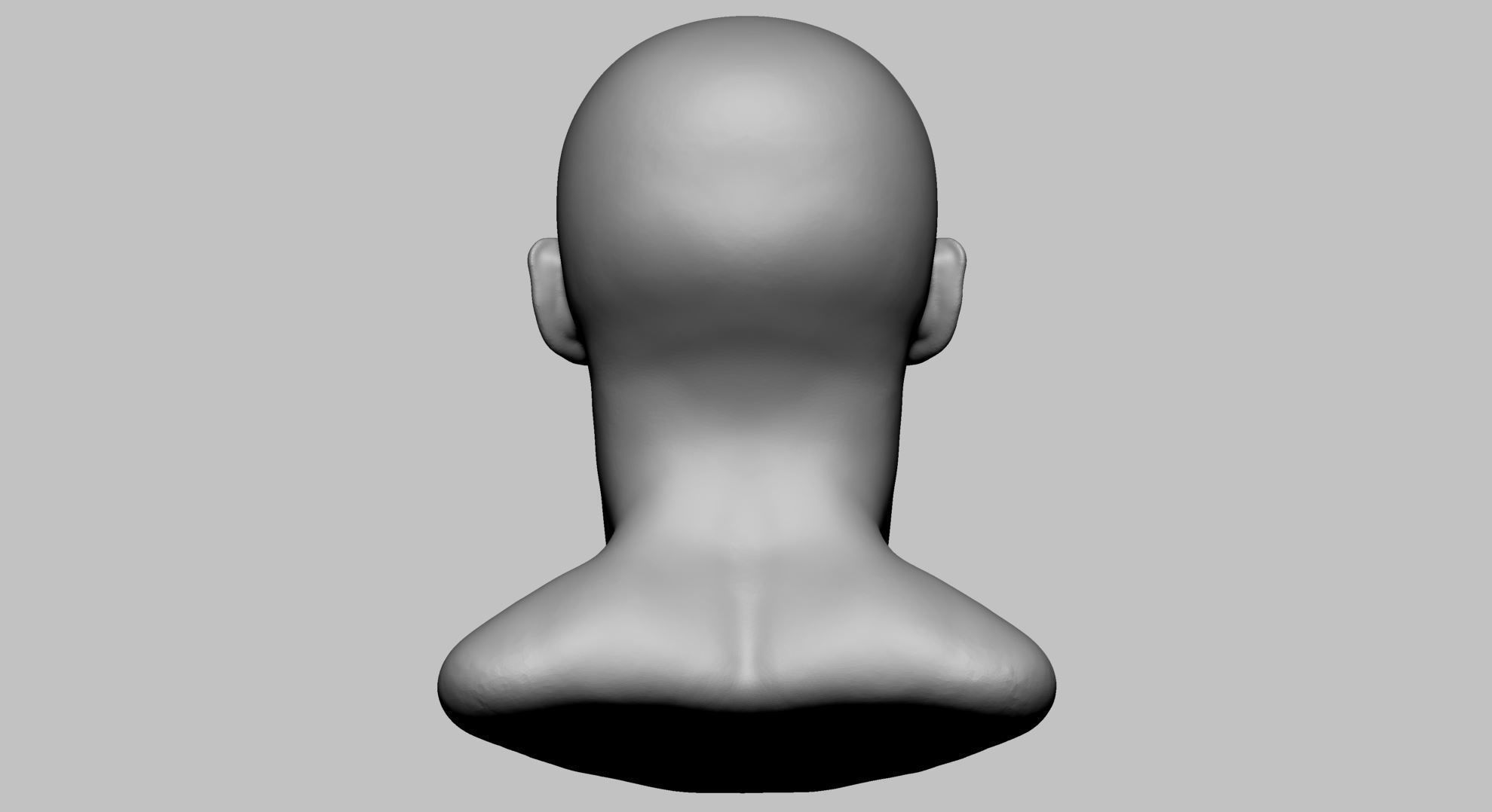 Base Male Head v3 3D model_4