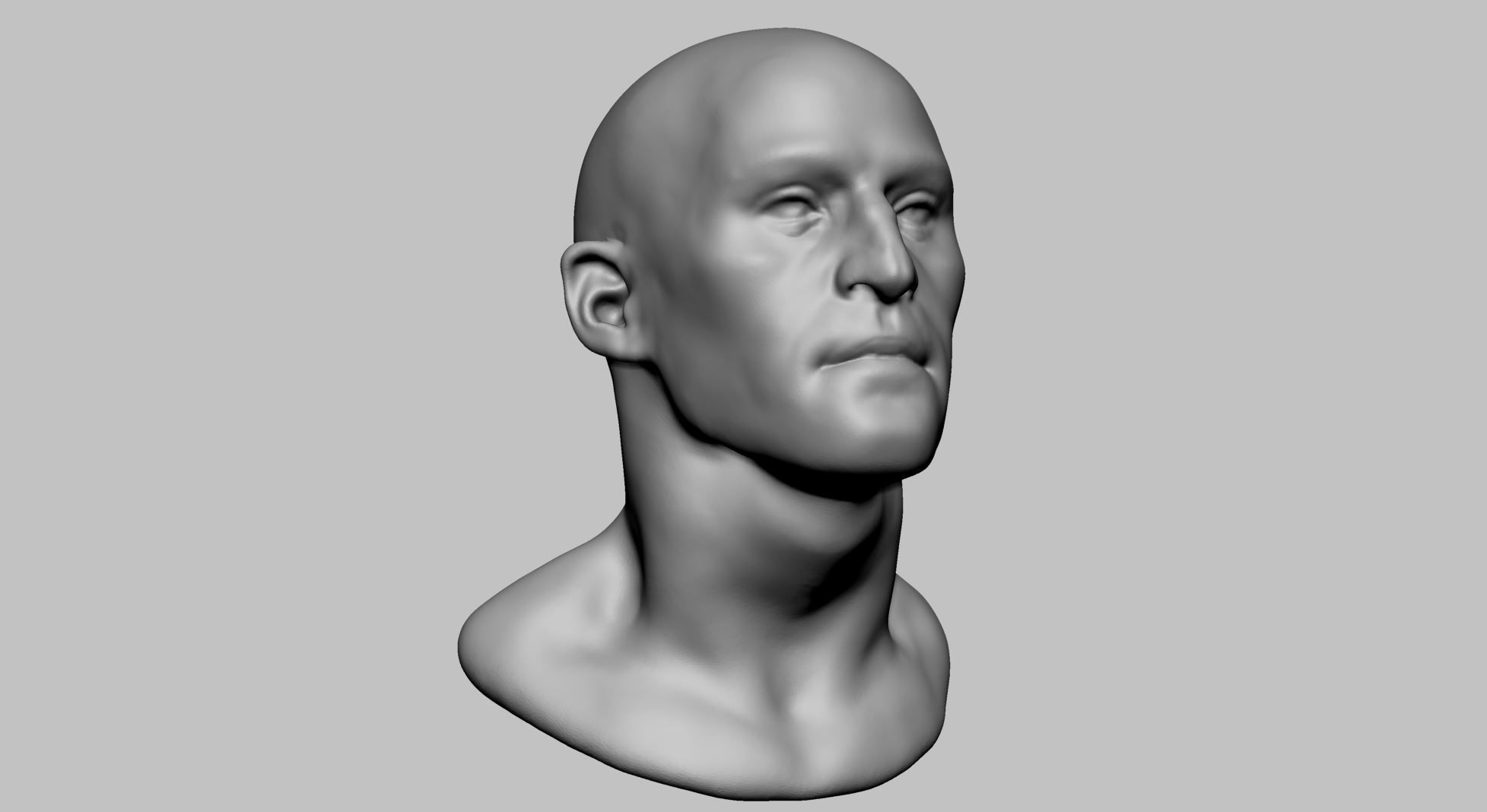 Base Male Head v3 3D model_1