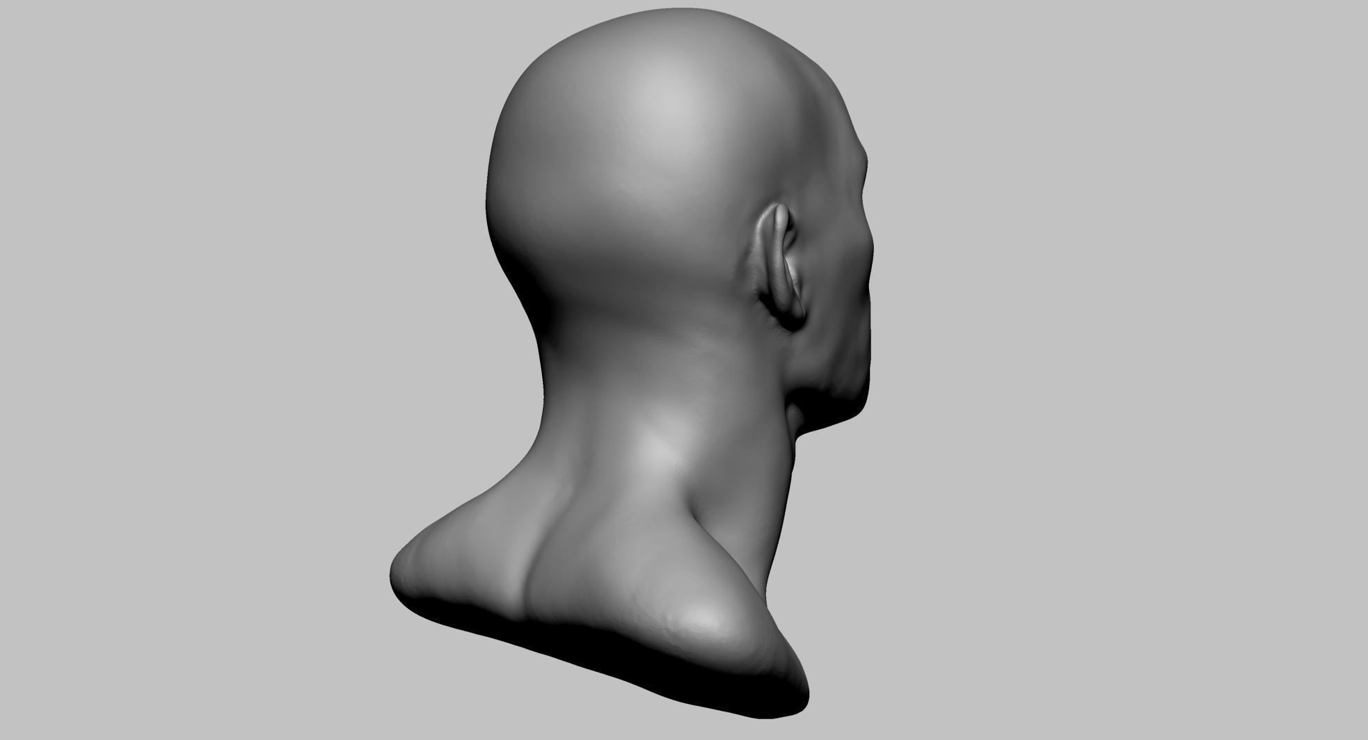Base Male Head v3 3D model_3