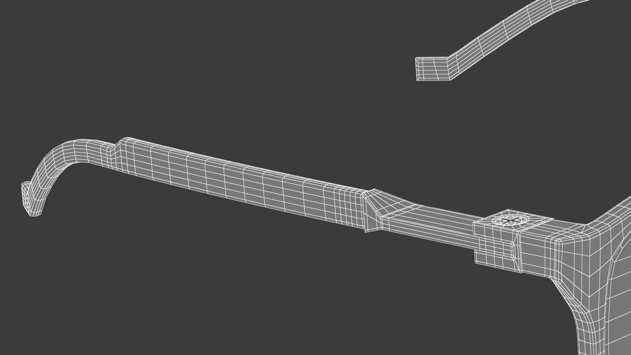 Big Frame Sunglasses 3D model_16