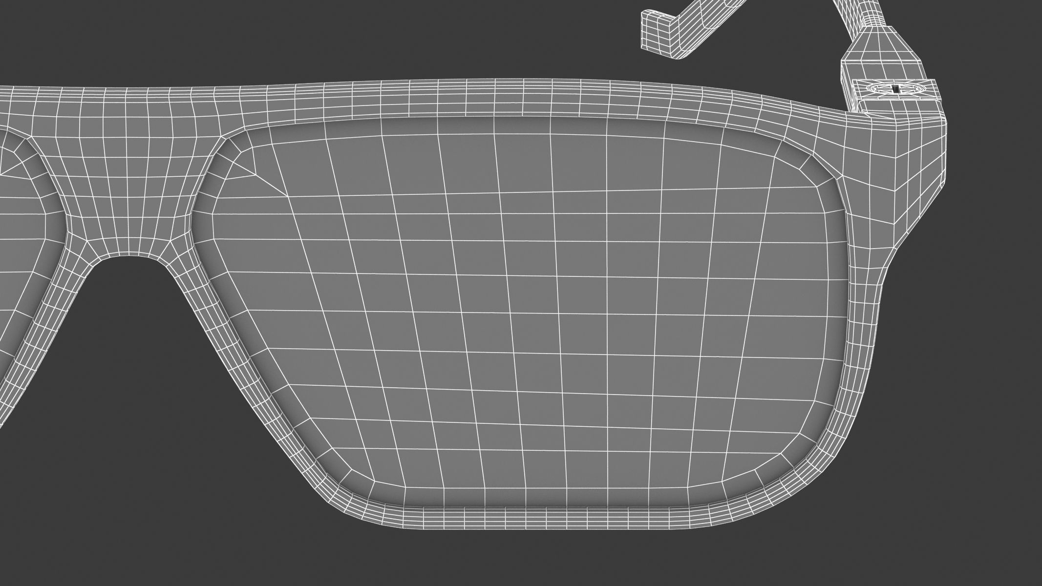 Big Frame Sunglasses 3D model_15