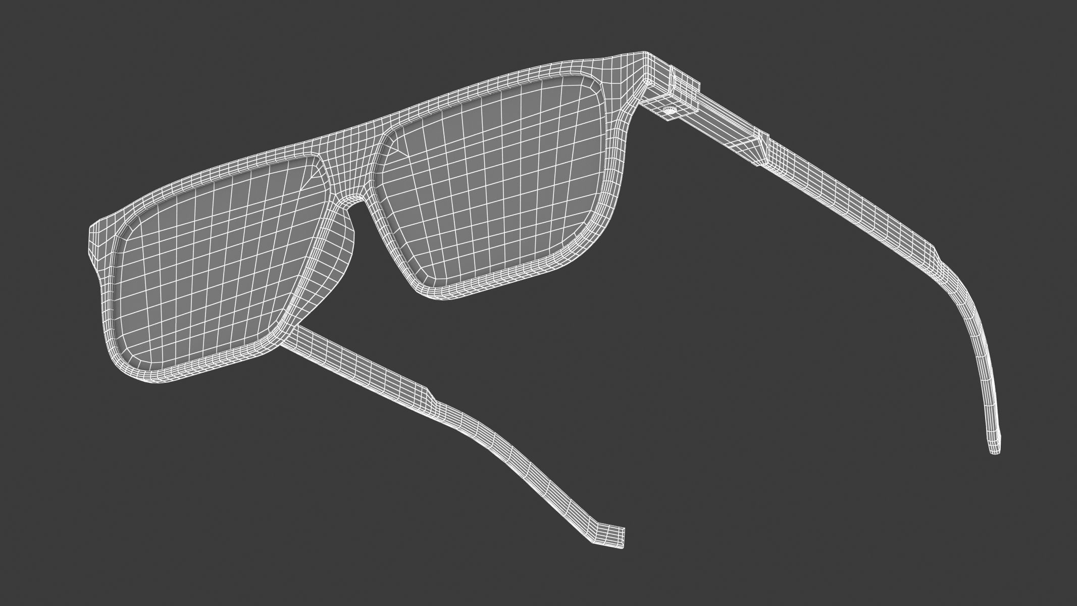 Big Frame Sunglasses 3D model_14