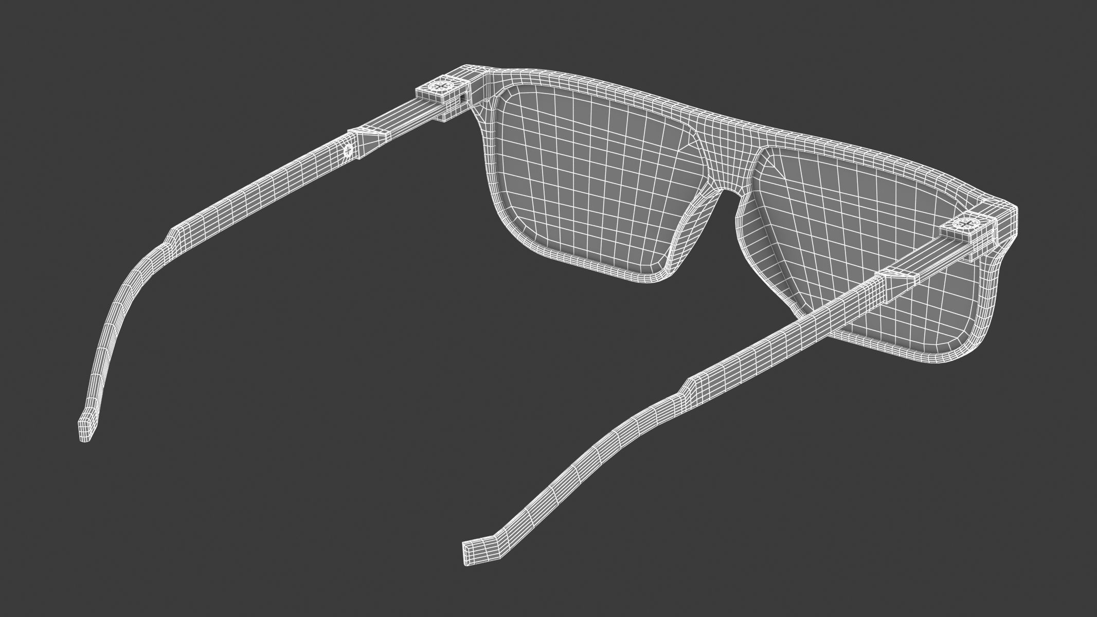Big Frame Sunglasses 3D model_12
