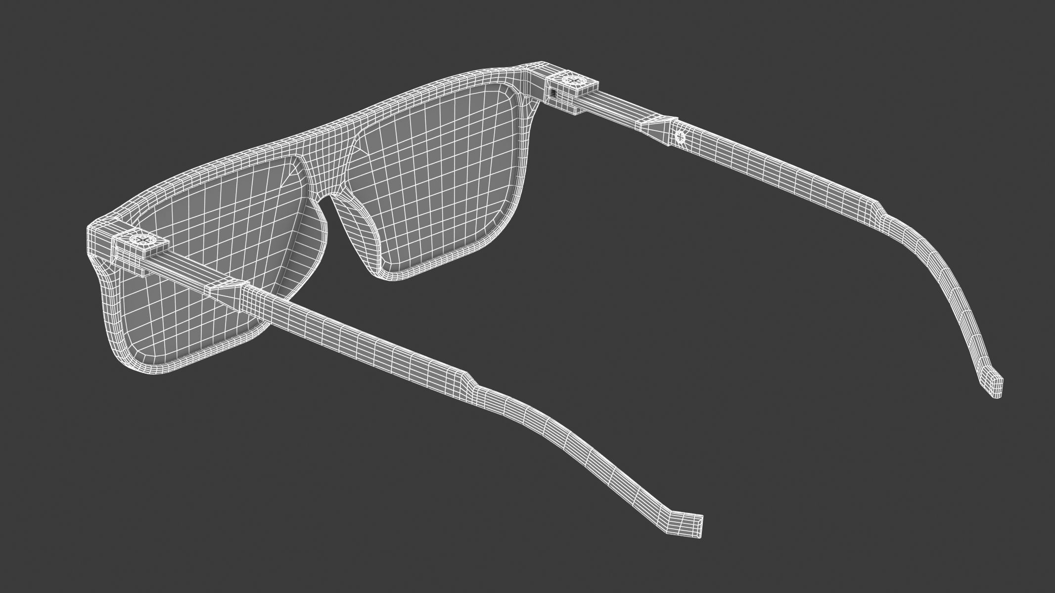 Big Frame Sunglasses 3D model_13