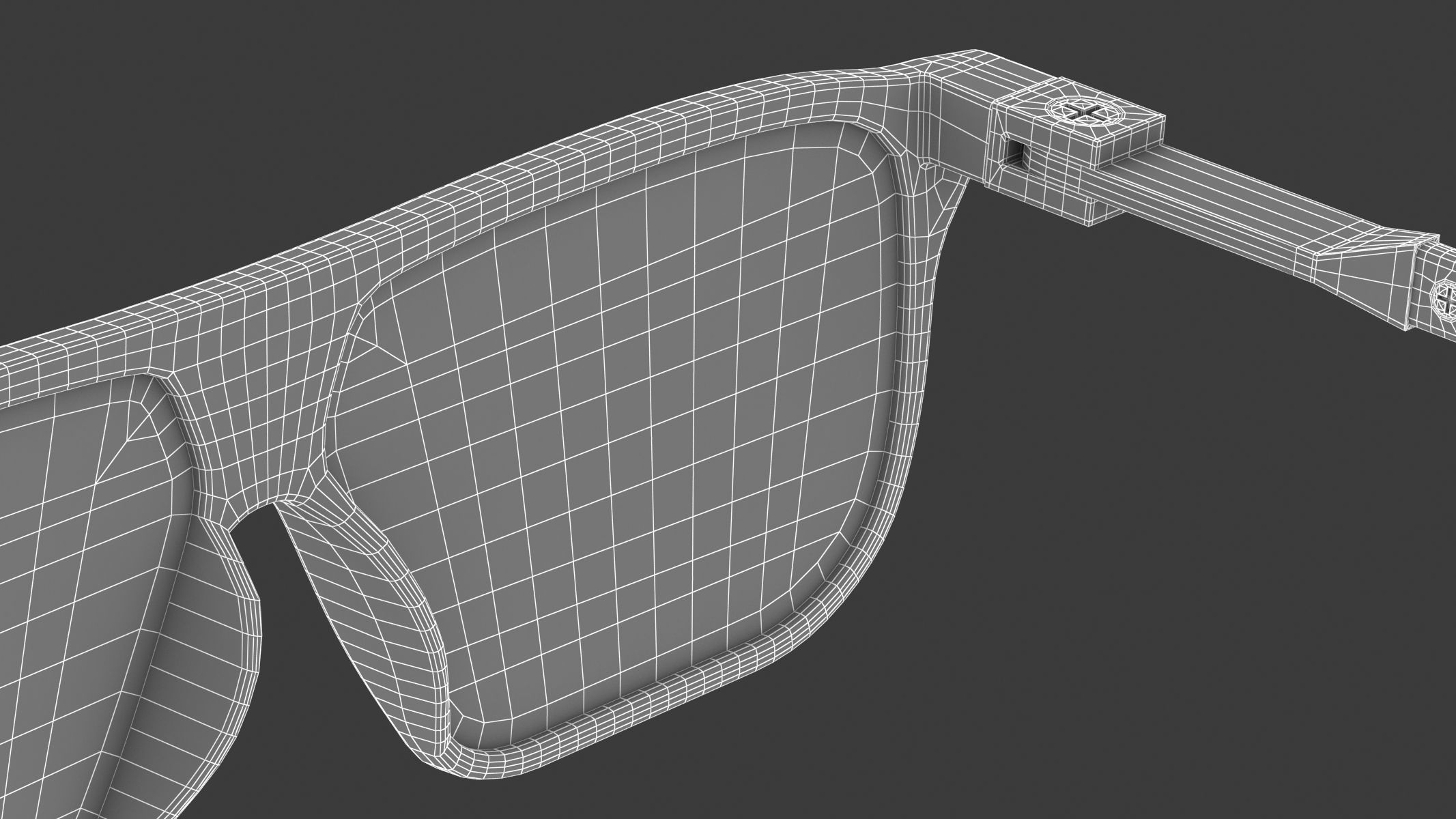 Big Frame Sunglasses 3D model_18