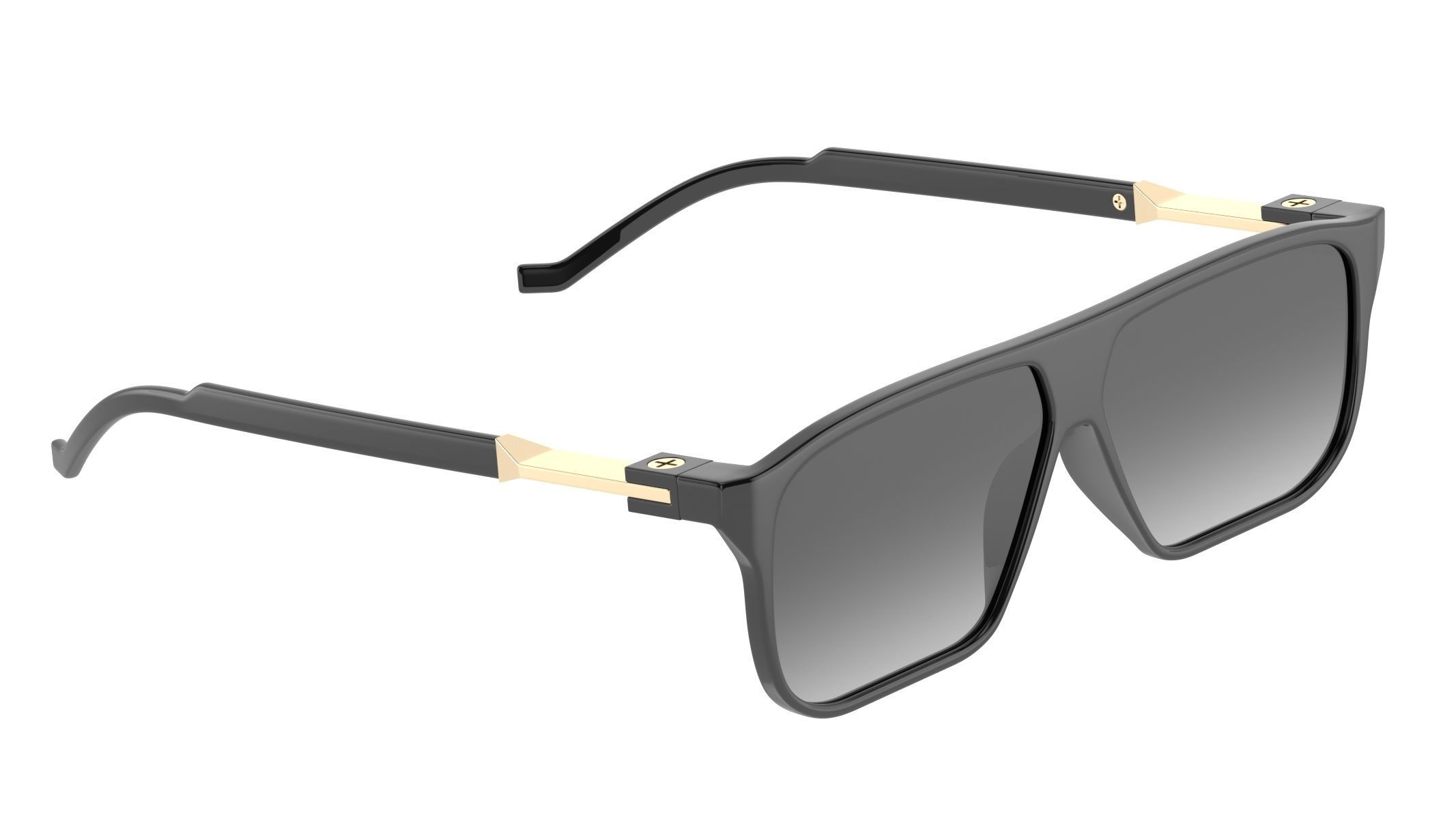 Big Frame Sunglasses 3D model_1