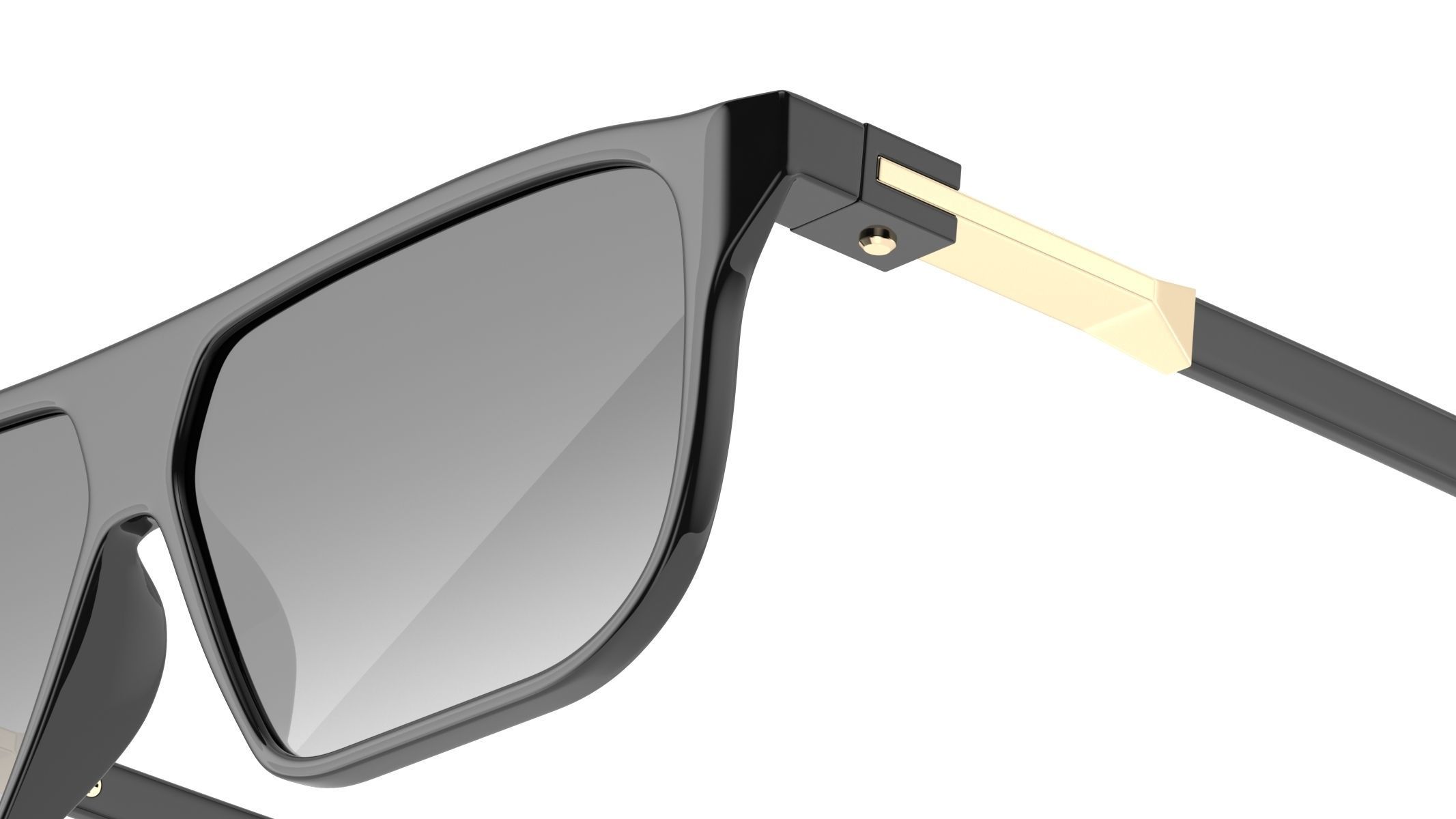 Big Frame Sunglasses 3D model_9