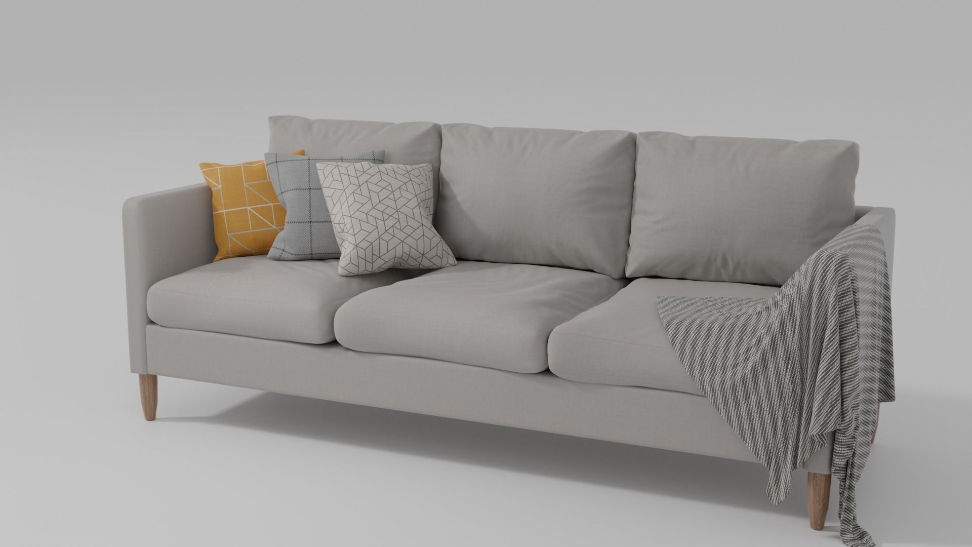 Indivi Sofa Replica Free 3D model_1