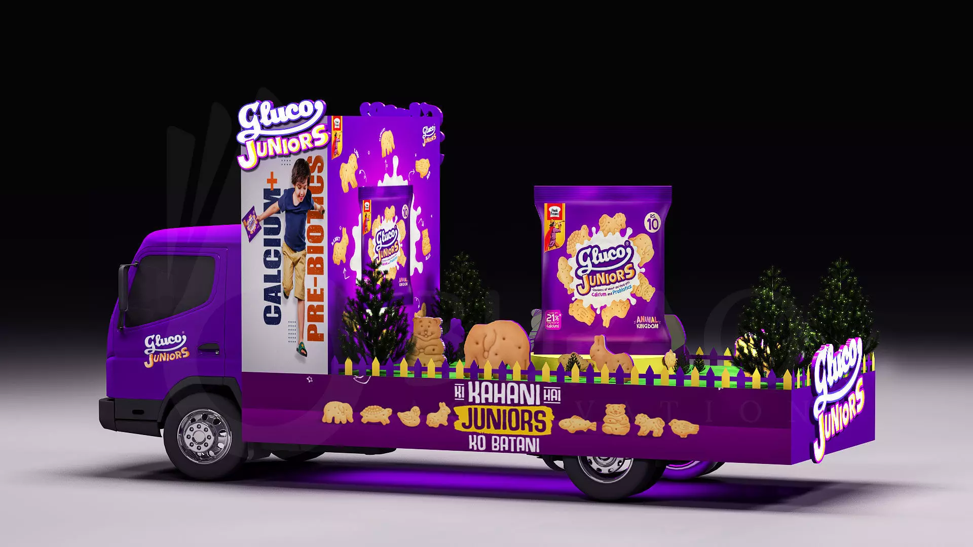 Truck Float 3D model_0