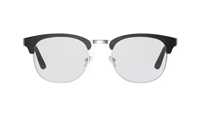 Retro Browline Glasses 3D model