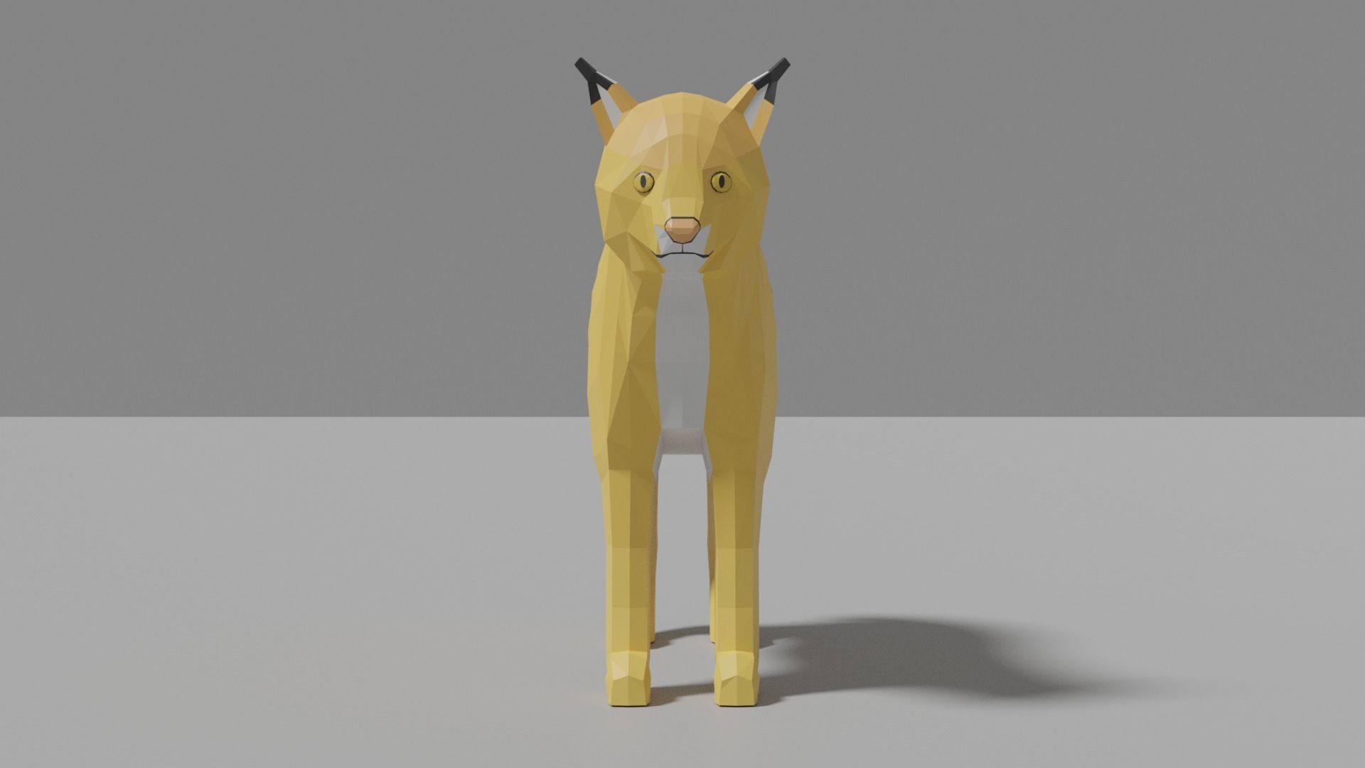 Cartoon Lynx Family Low-poly 3D model_18