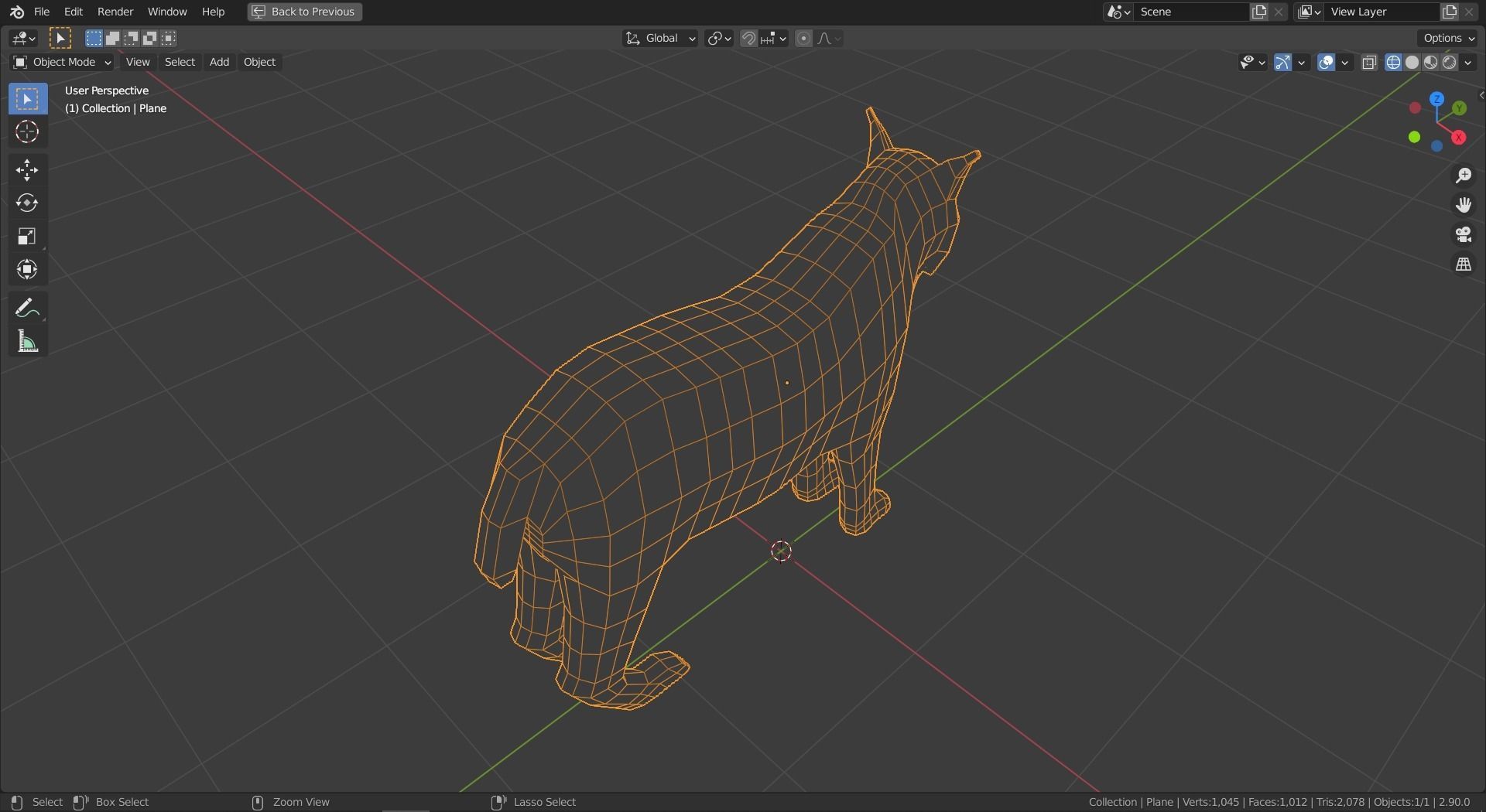 Cartoon Lynx Family Low-poly 3D model_8