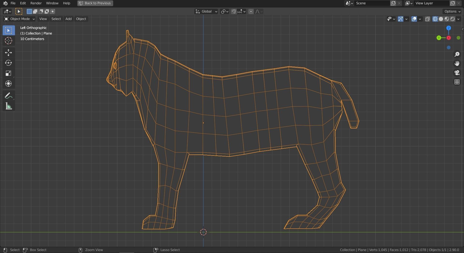 Cartoon Lynx Family Low-poly 3D model_9