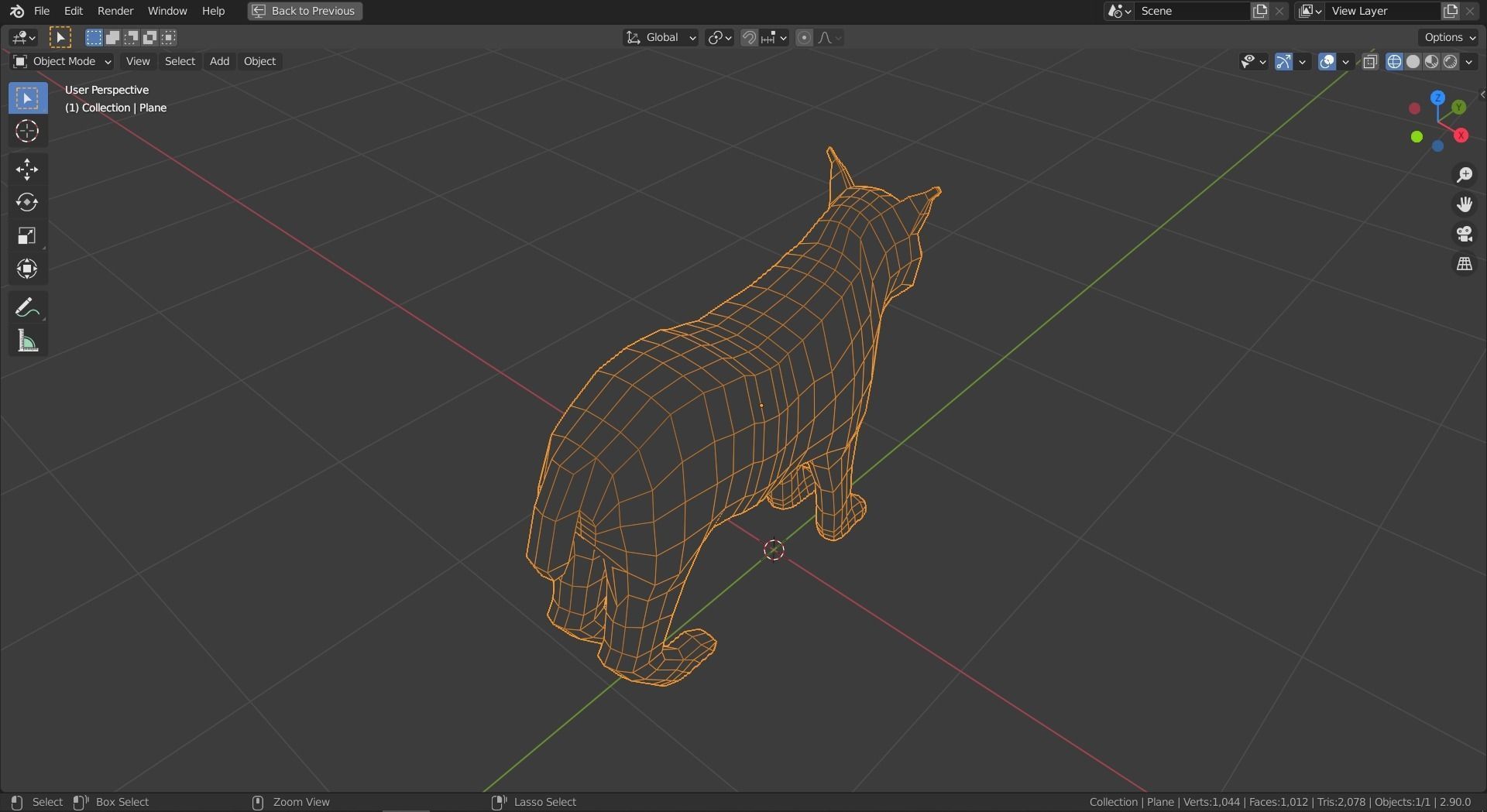 Cartoon Lynx Family Low-poly 3D model_21